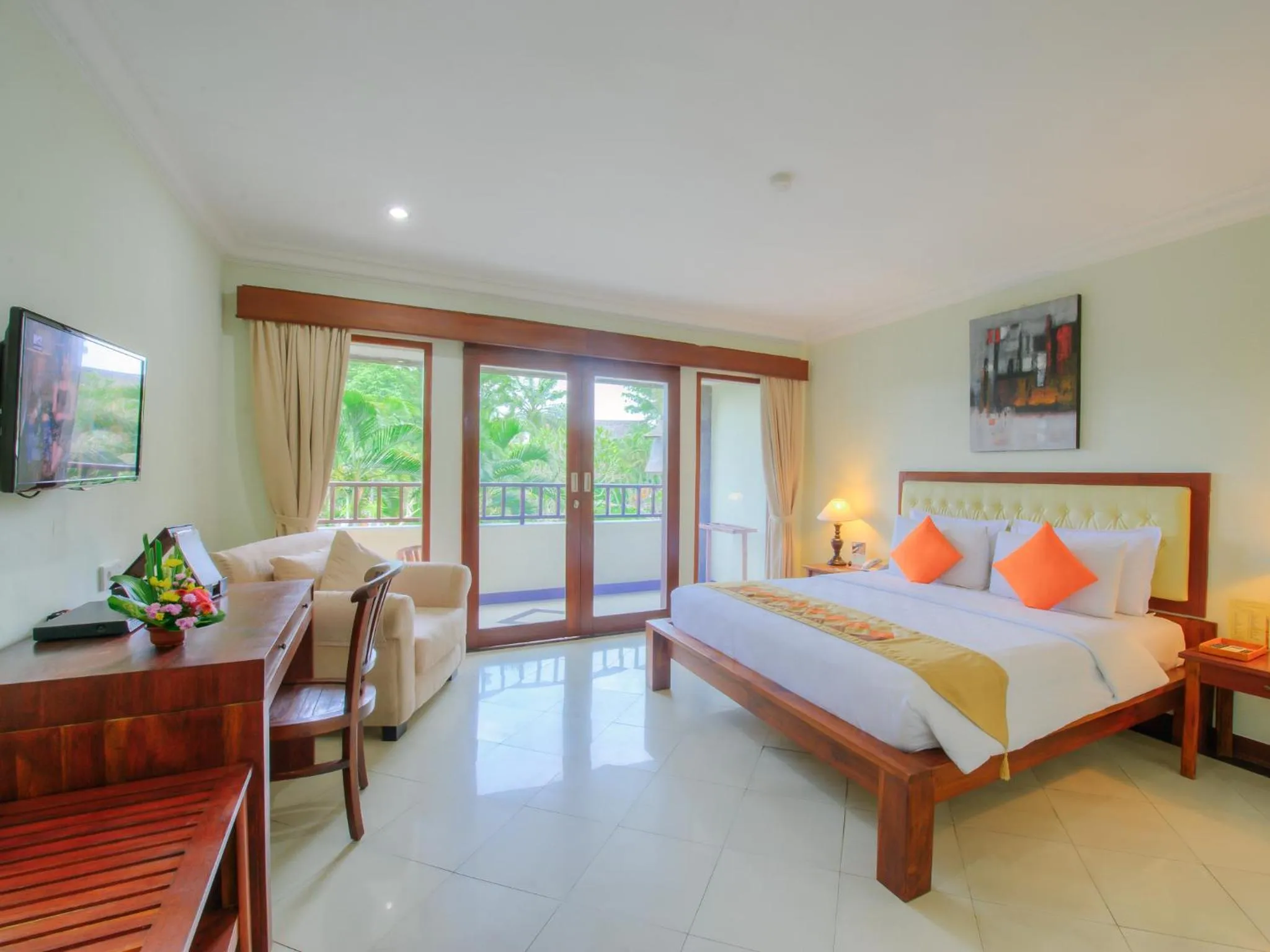 Bed in Hotel Vila Lumbung