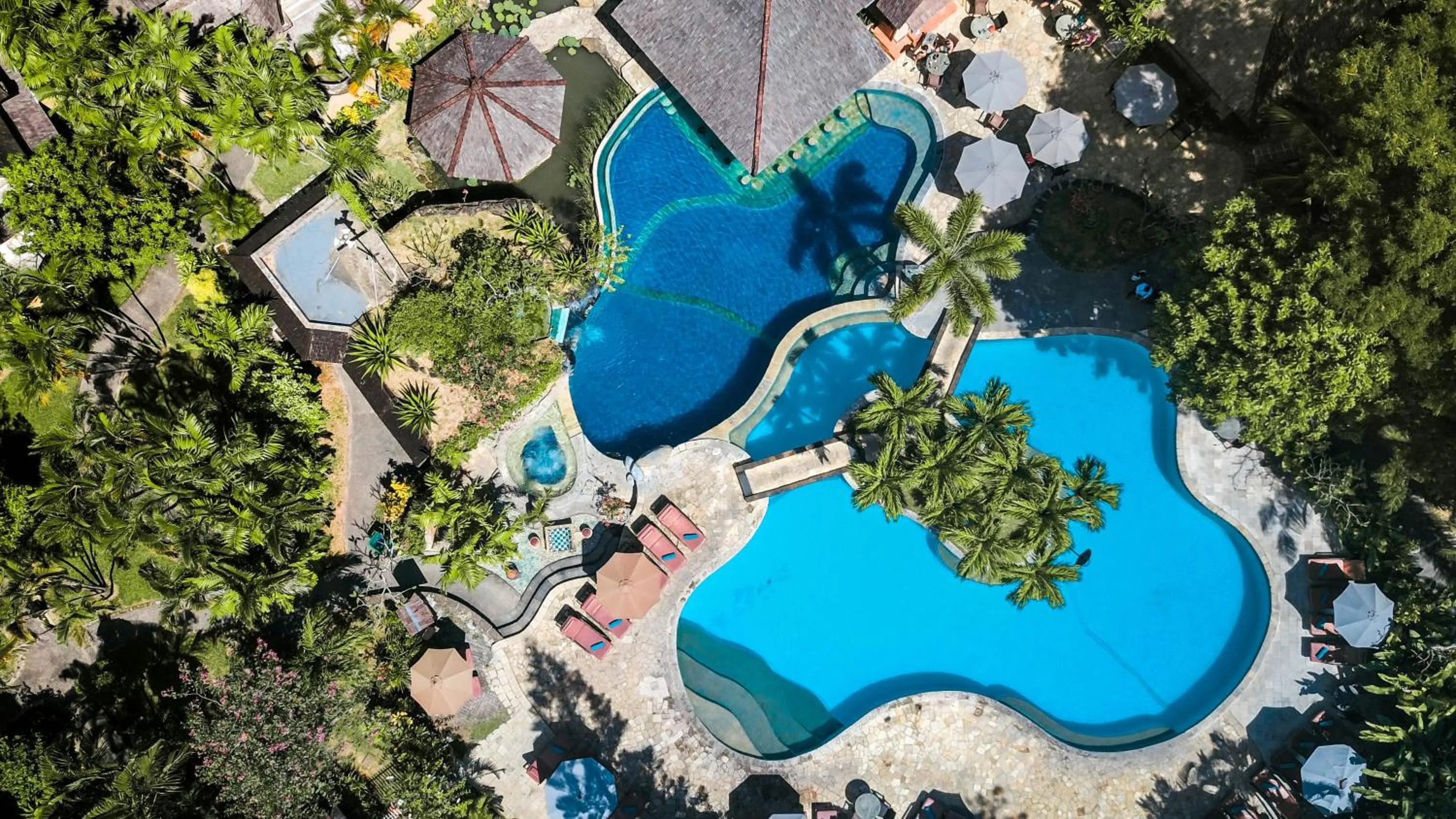 Bird's eye view in Hotel Vila Lumbung