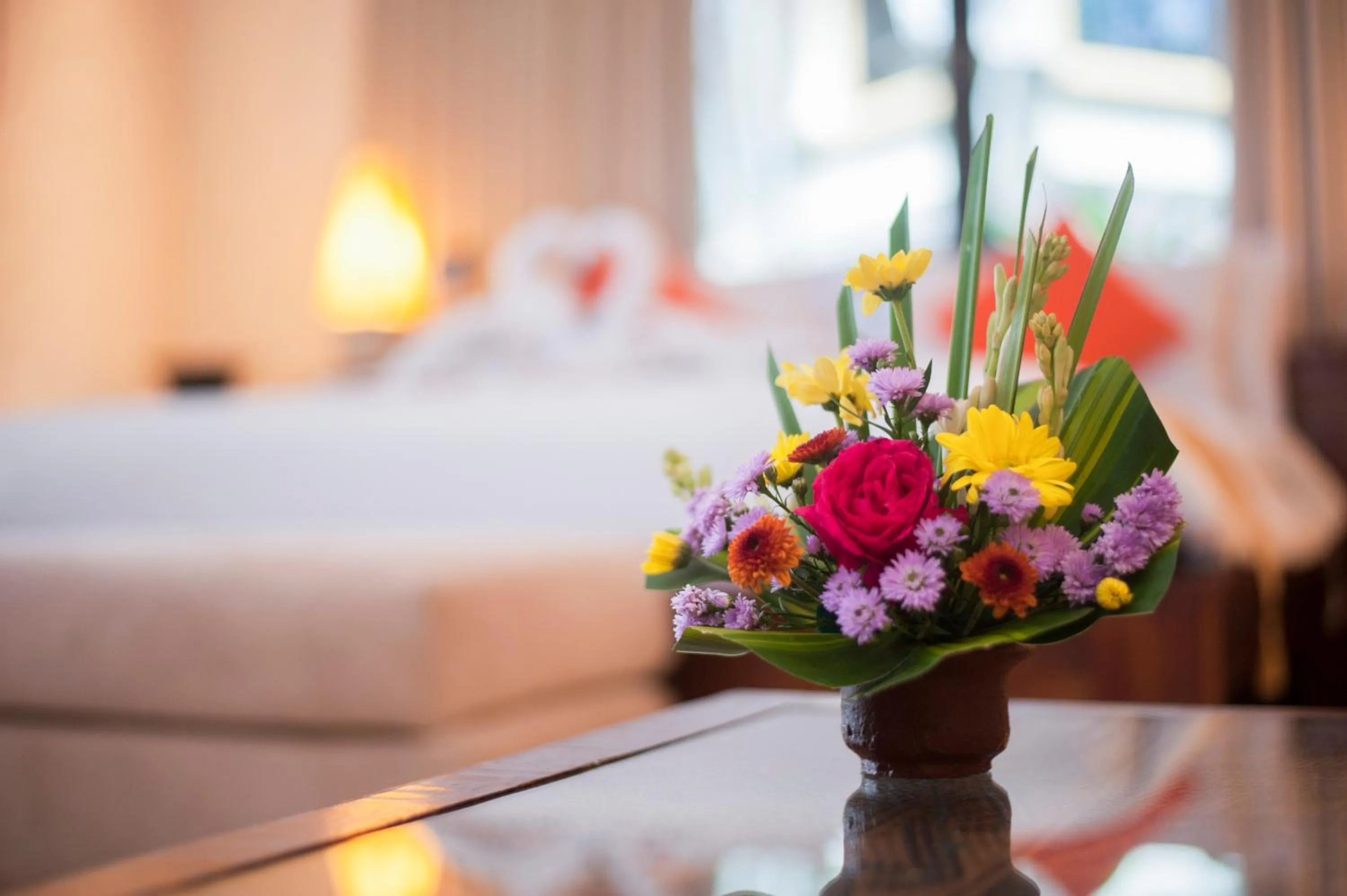 Bedroom, Bed in Hotel Vila Lumbung