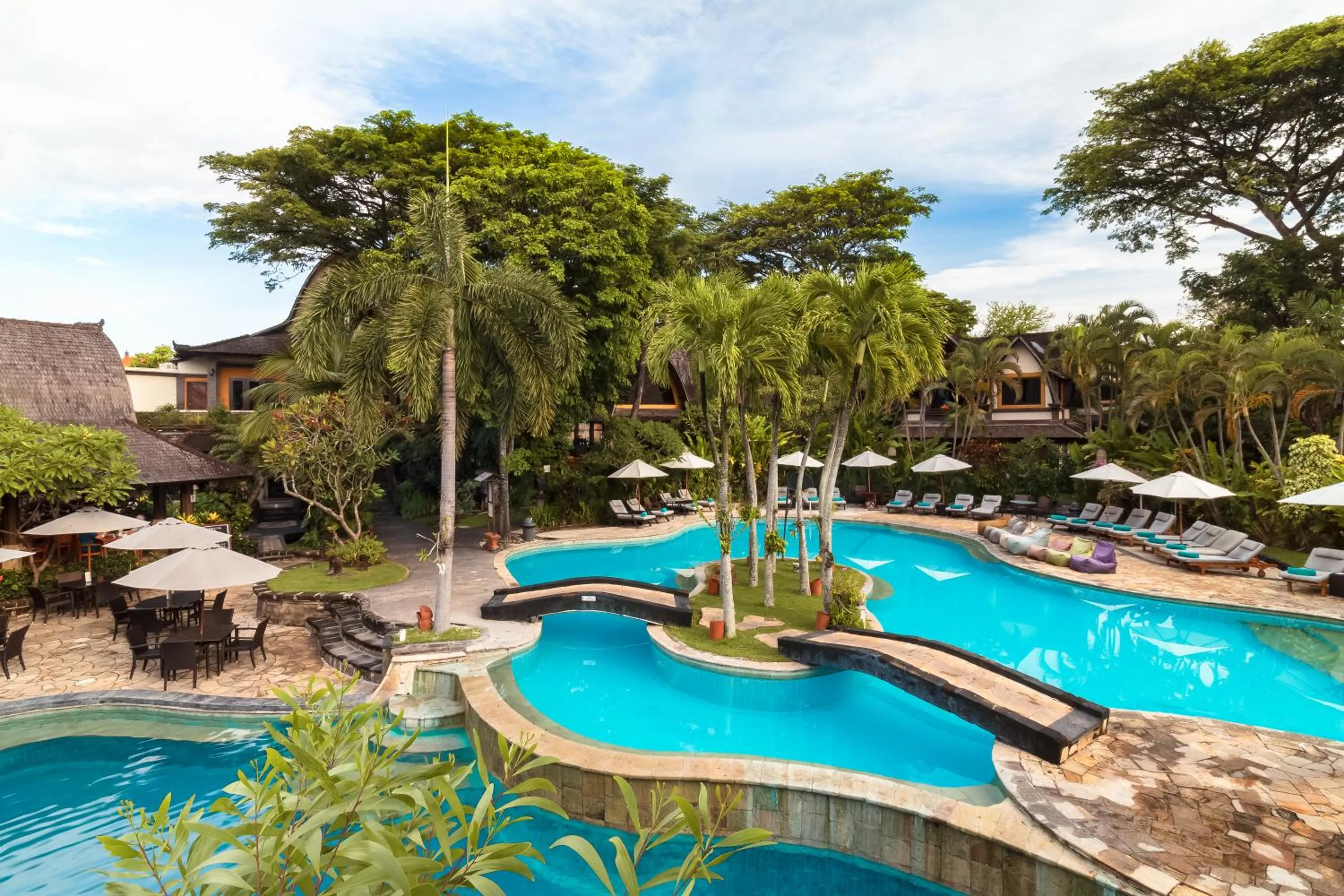 Pool view in Hotel Vila Lumbung