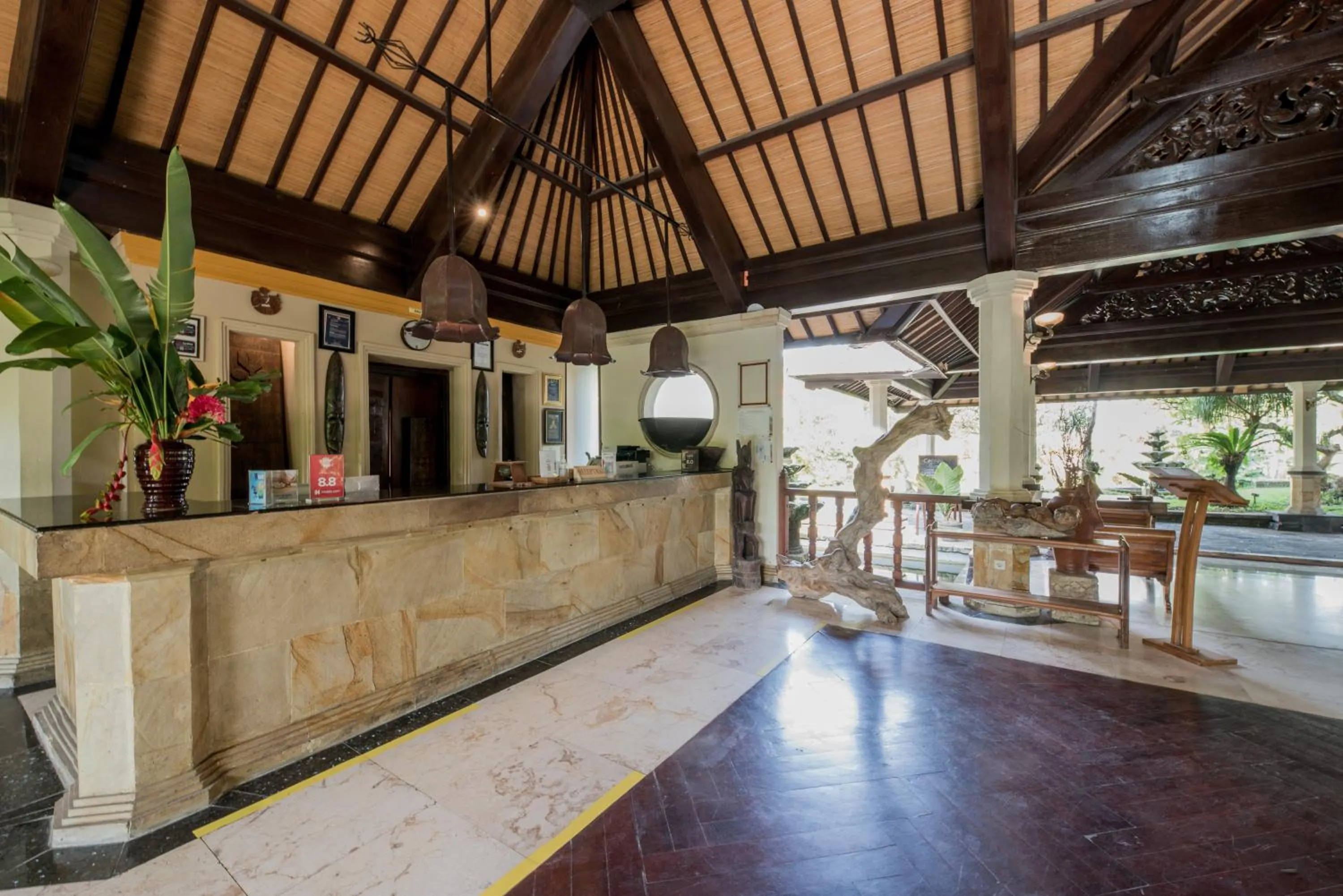 Lobby or reception in Hotel Vila Lumbung