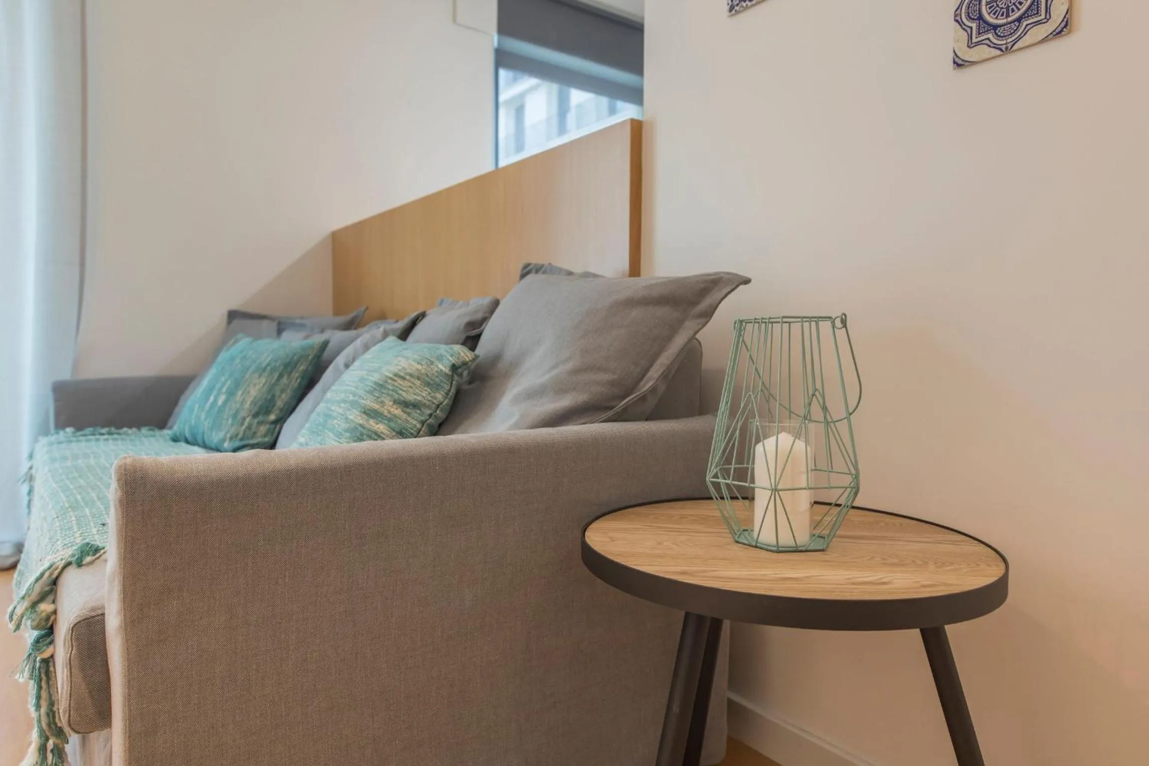 Living room in LovelyStay - Family-Friendly Apartment Downtown