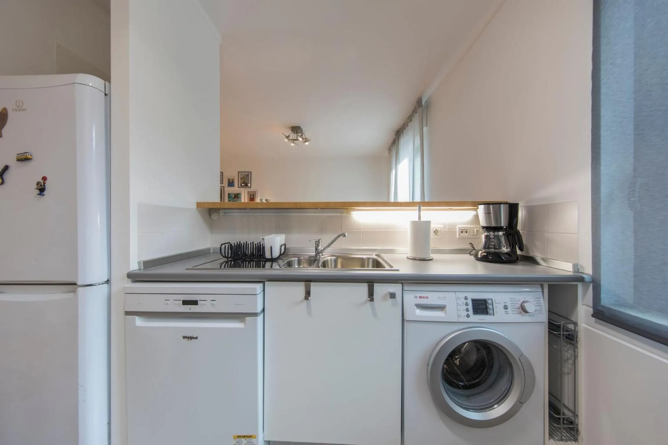 Kitchen or kitchenette in LovelyStay - Family-Friendly Apartment Downtown