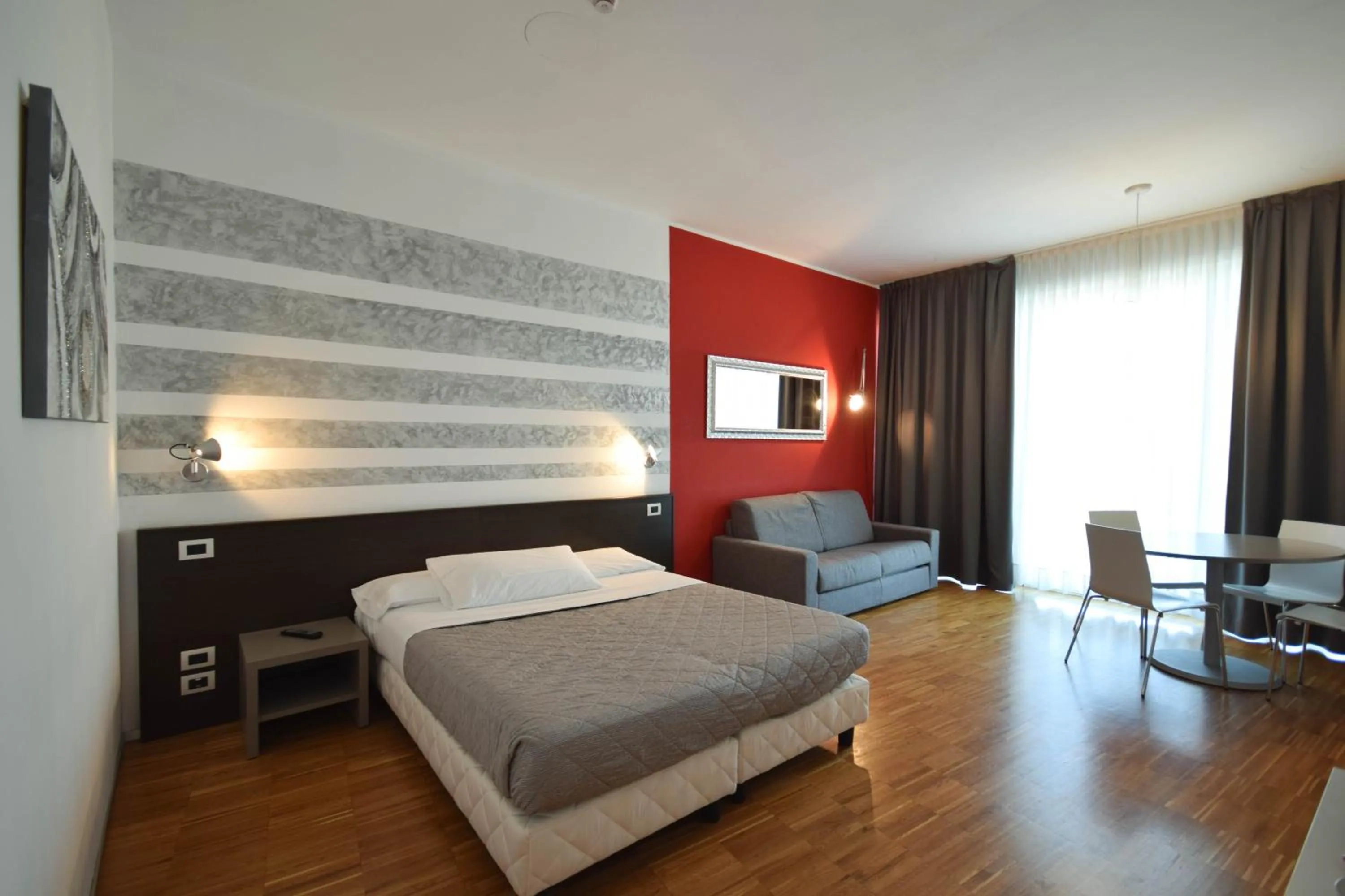 Bed in Hotel Mantova Residence
