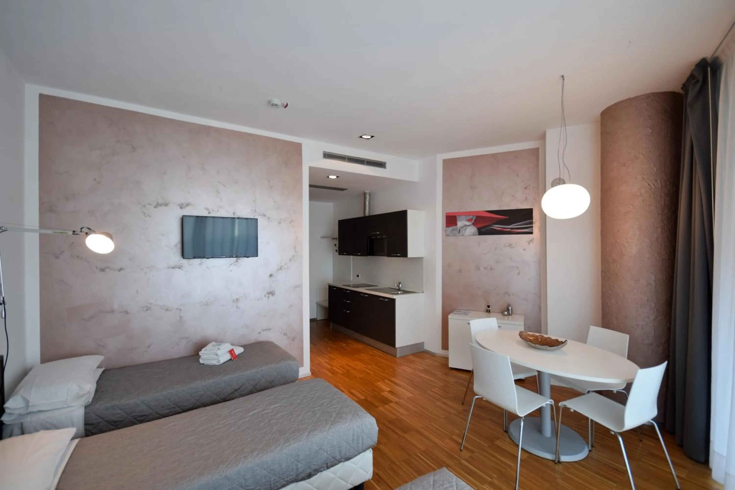 Bed in Hotel Mantova Residence