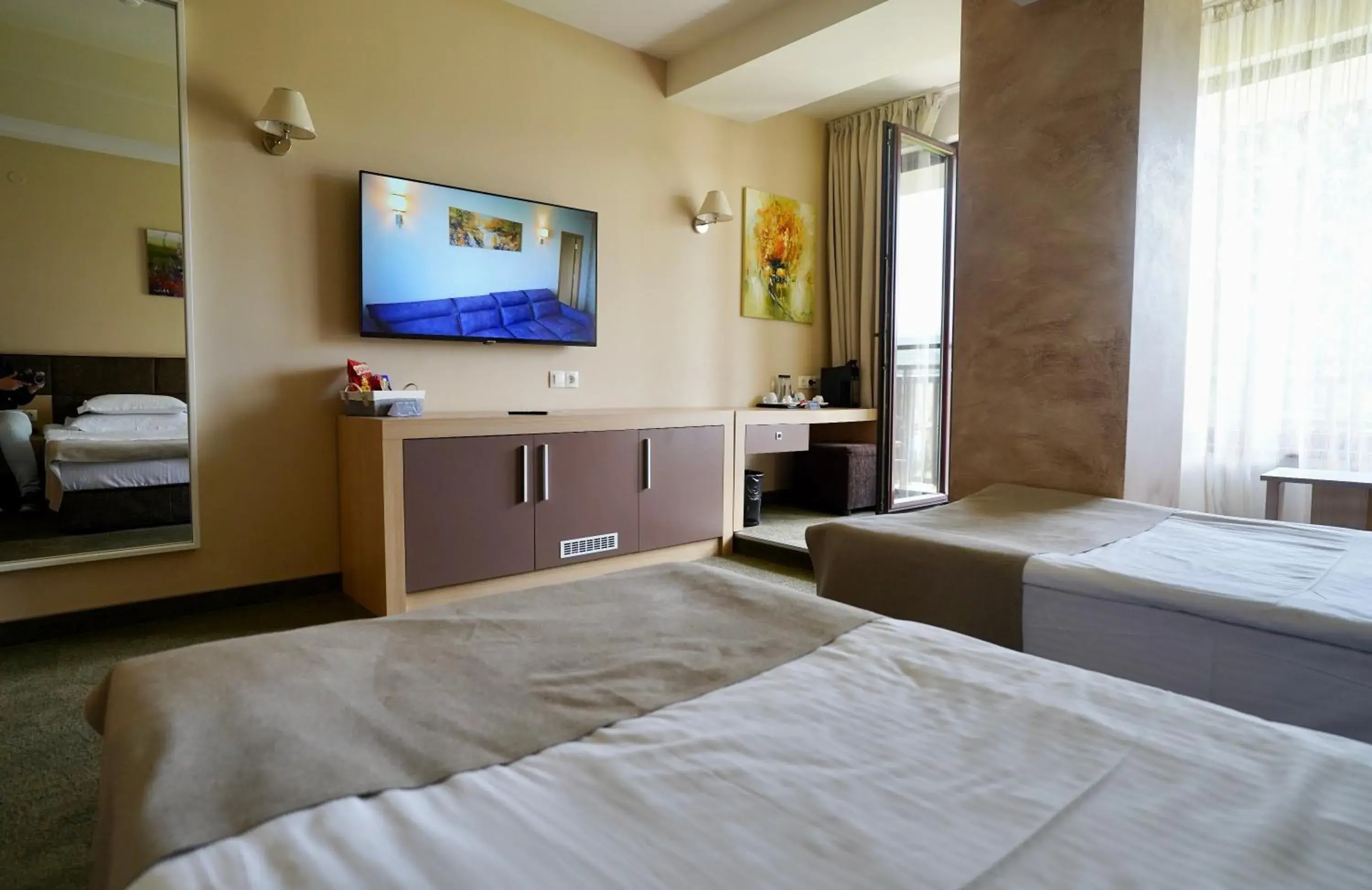 Double or Twin Room with Balcony in Belchin Garden SPA&Wellness Double or Twin Room with Balcony in Belchin Garden SPA&Wellness