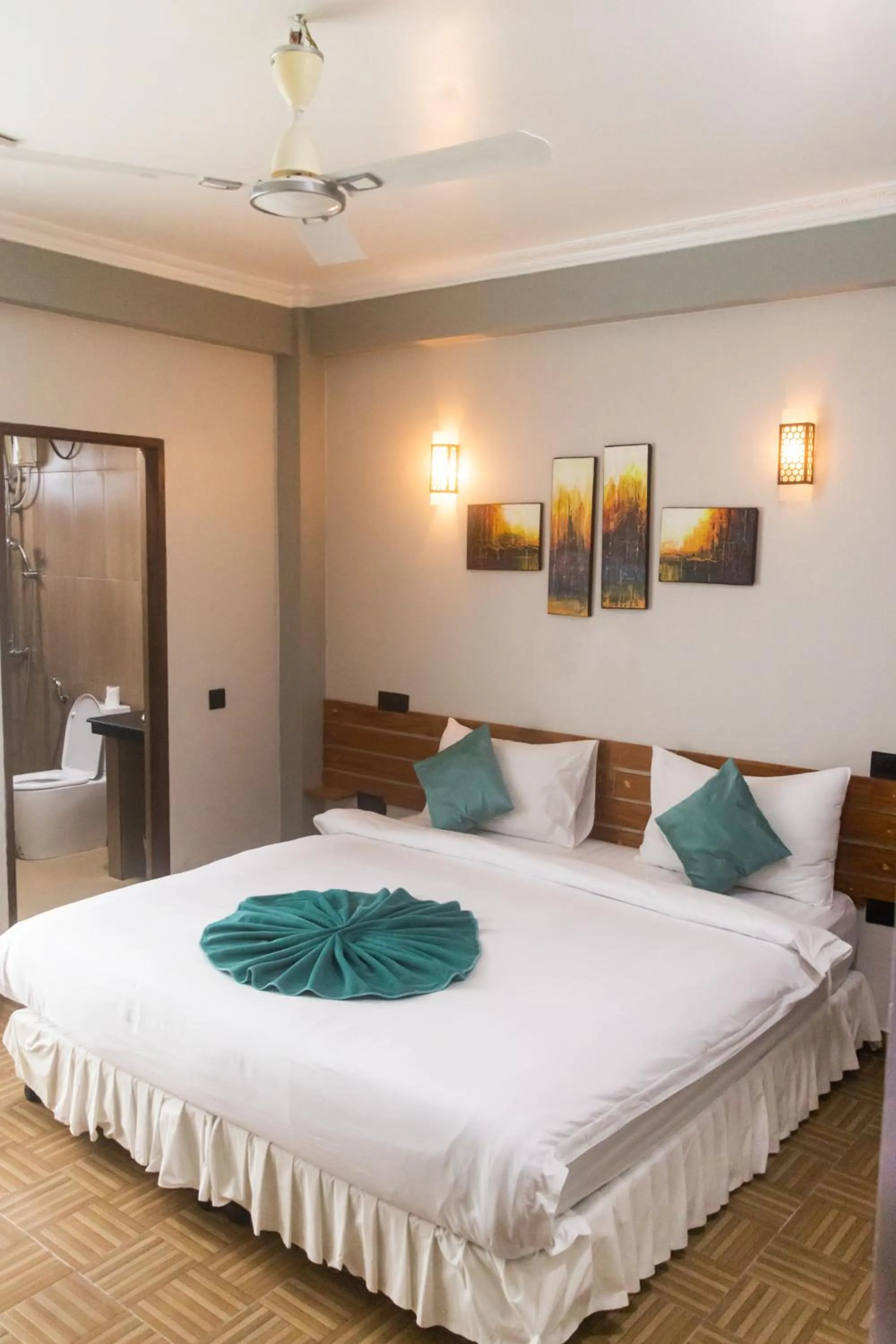 Bed in IRIS Beach Residence