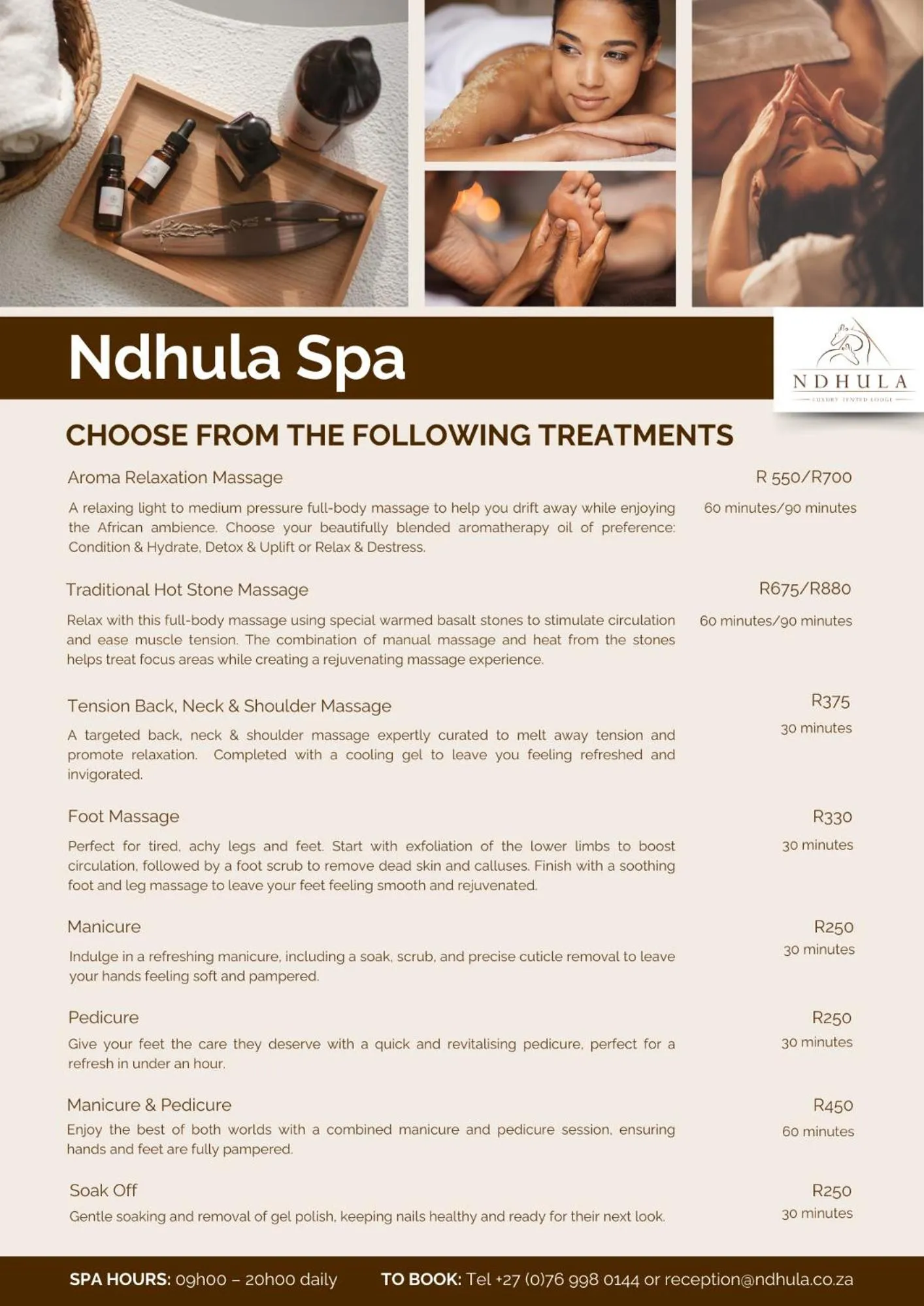 Spa and wellness centre/facilities in Ndhula Luxury Tented Lodge