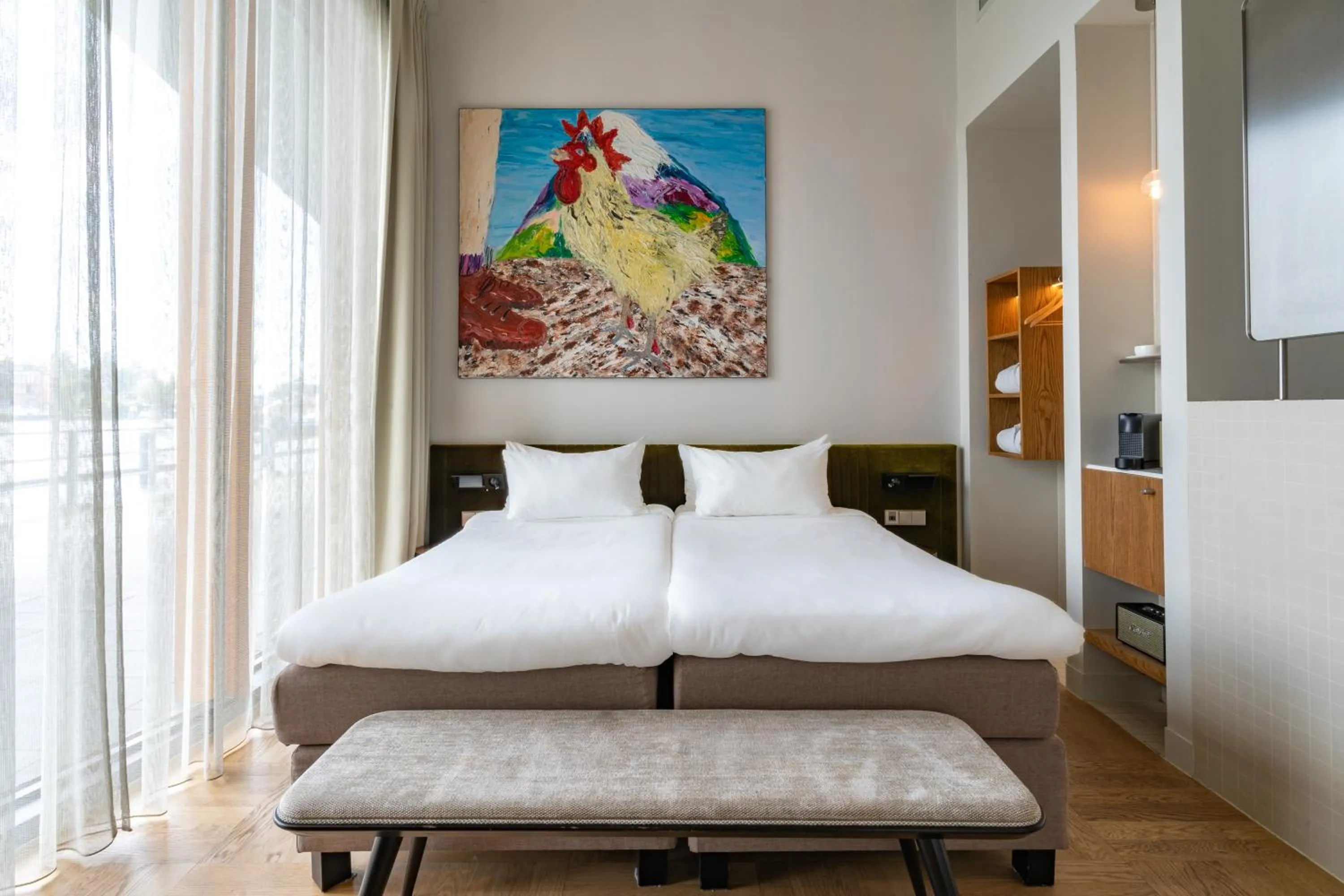 Bed in Hotel Pontsteiger