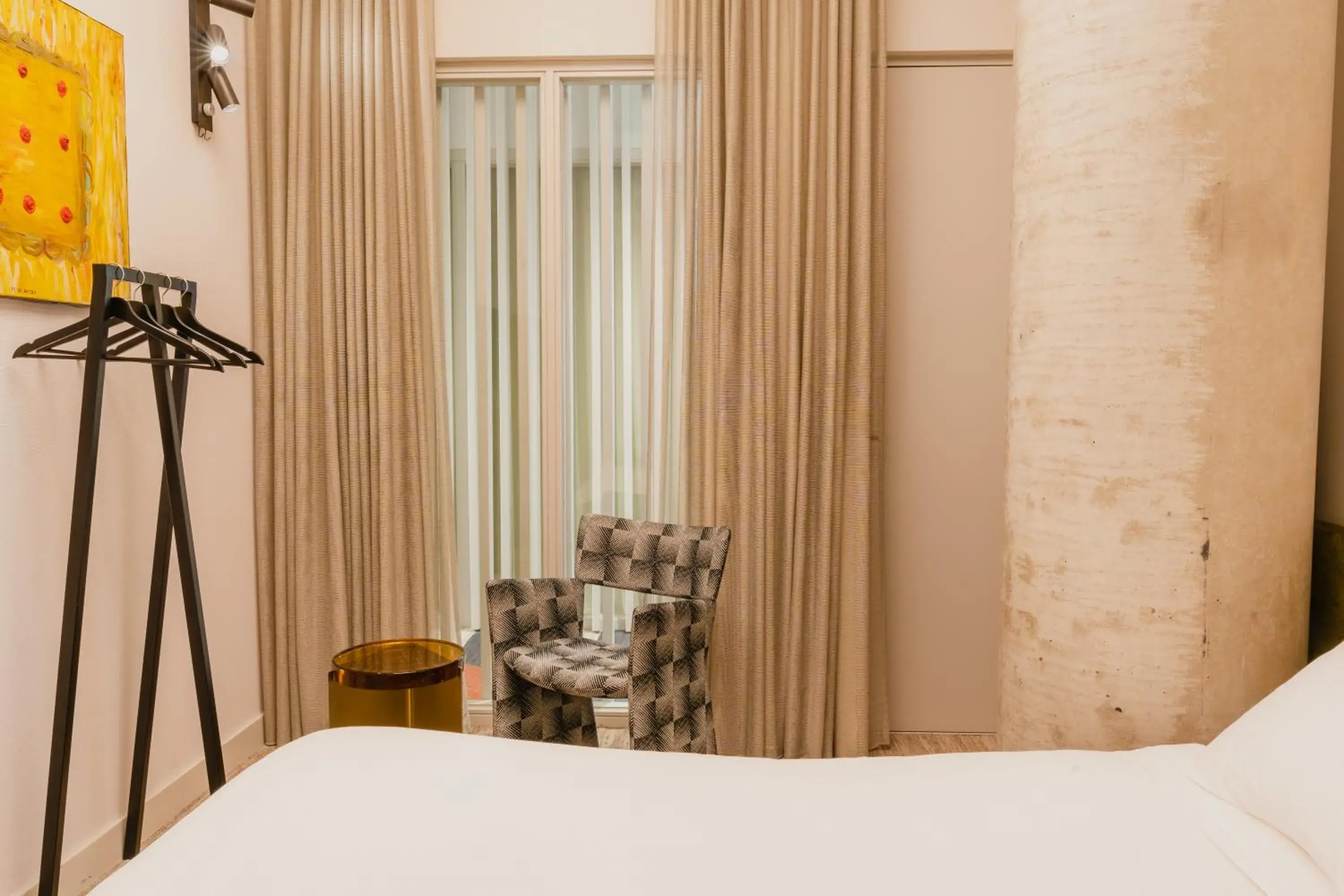 View (from property/room), Bed in Hotel Pontsteiger View (from property/room), Bed in Hotel Pontsteiger