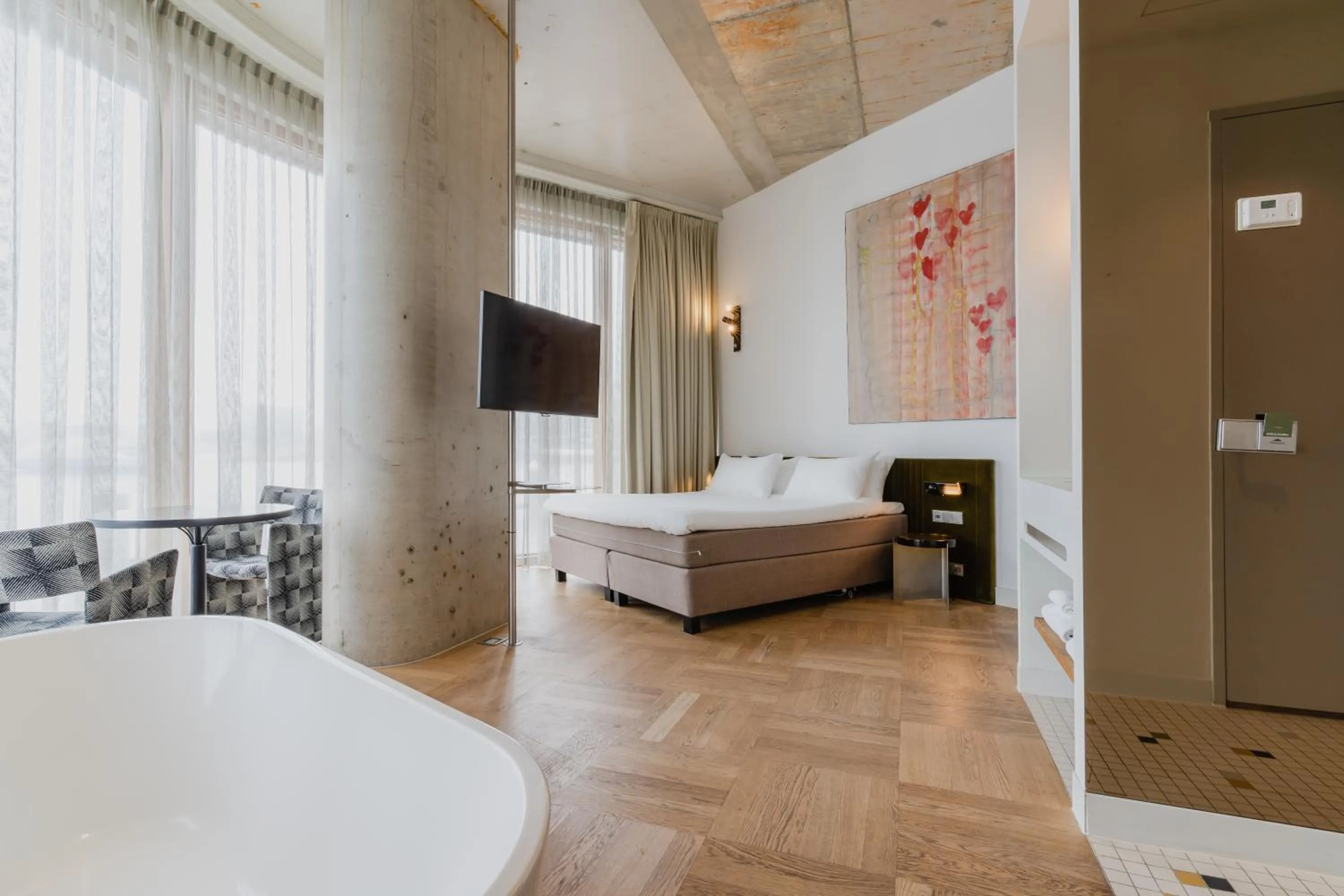 Bed in Hotel Pontsteiger