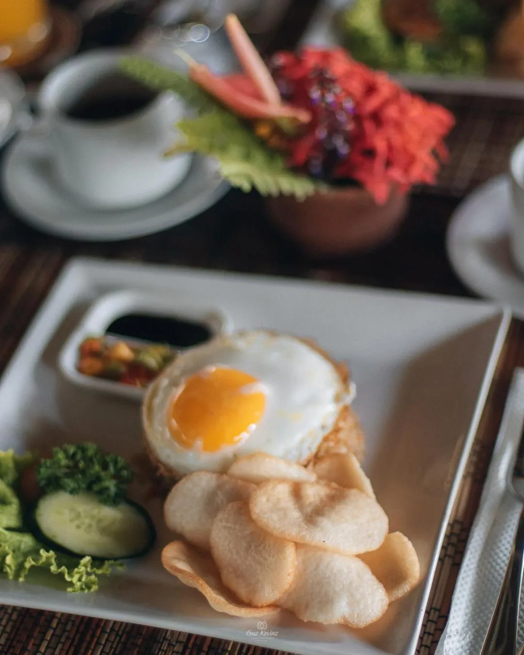 Food in Keramas Sacred River Retreat Resort and Villa