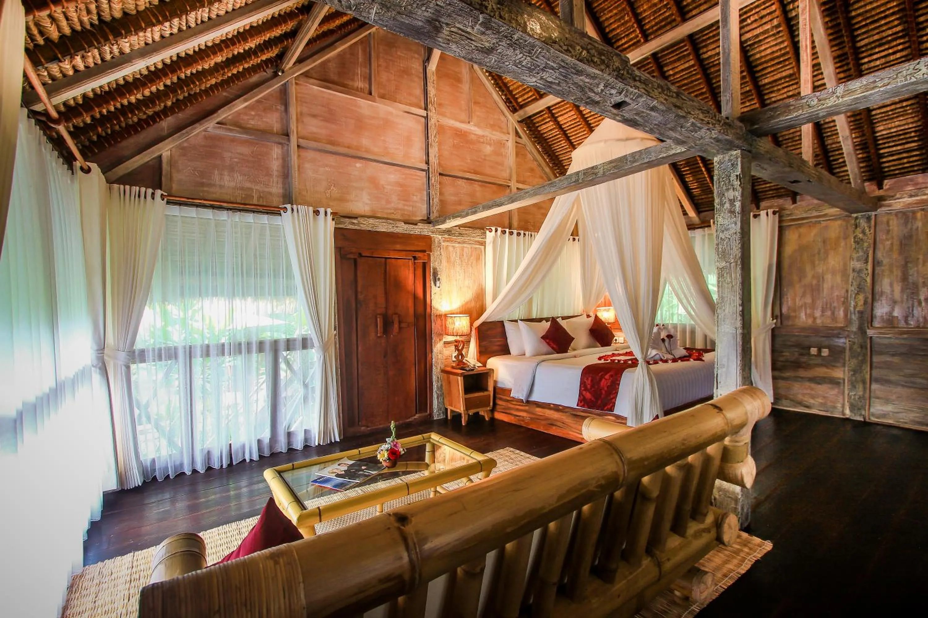 Bedroom, Bed in Keramas Sacred River Retreat Resort and Villa