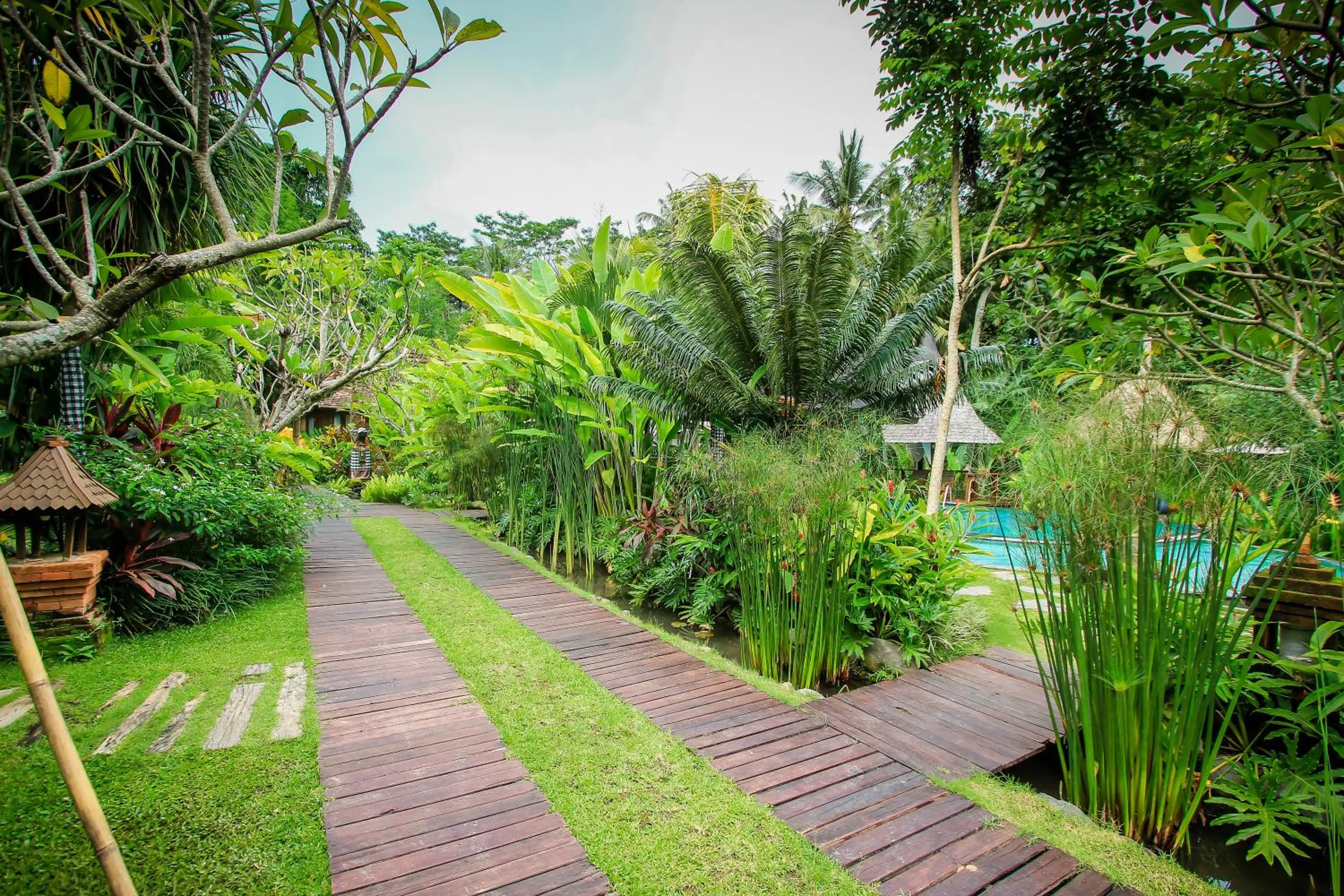 Garden in Keramas Sacred River Retreat Resort and Villa
