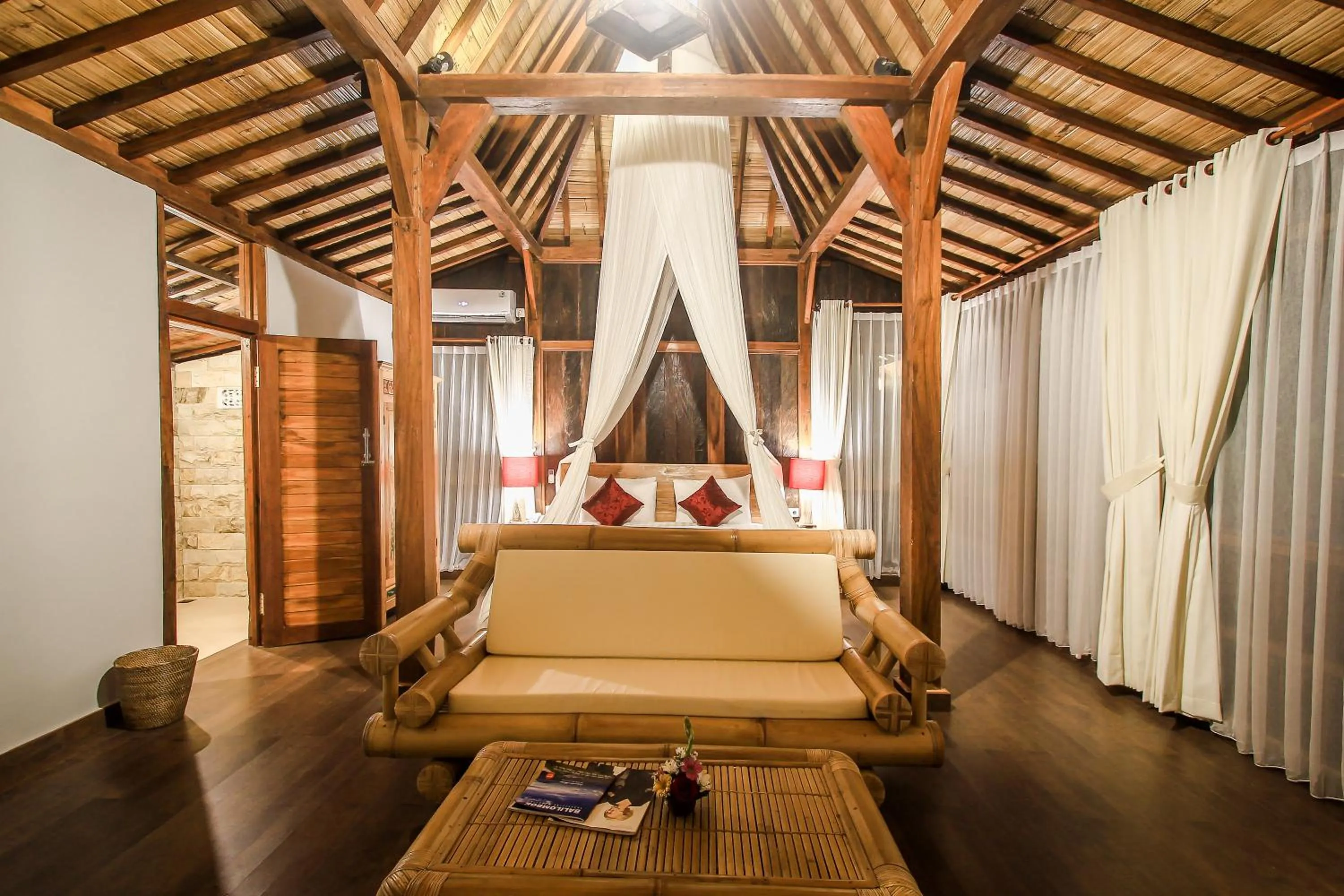 Bedroom in Keramas Sacred River Retreat Resort and Villa