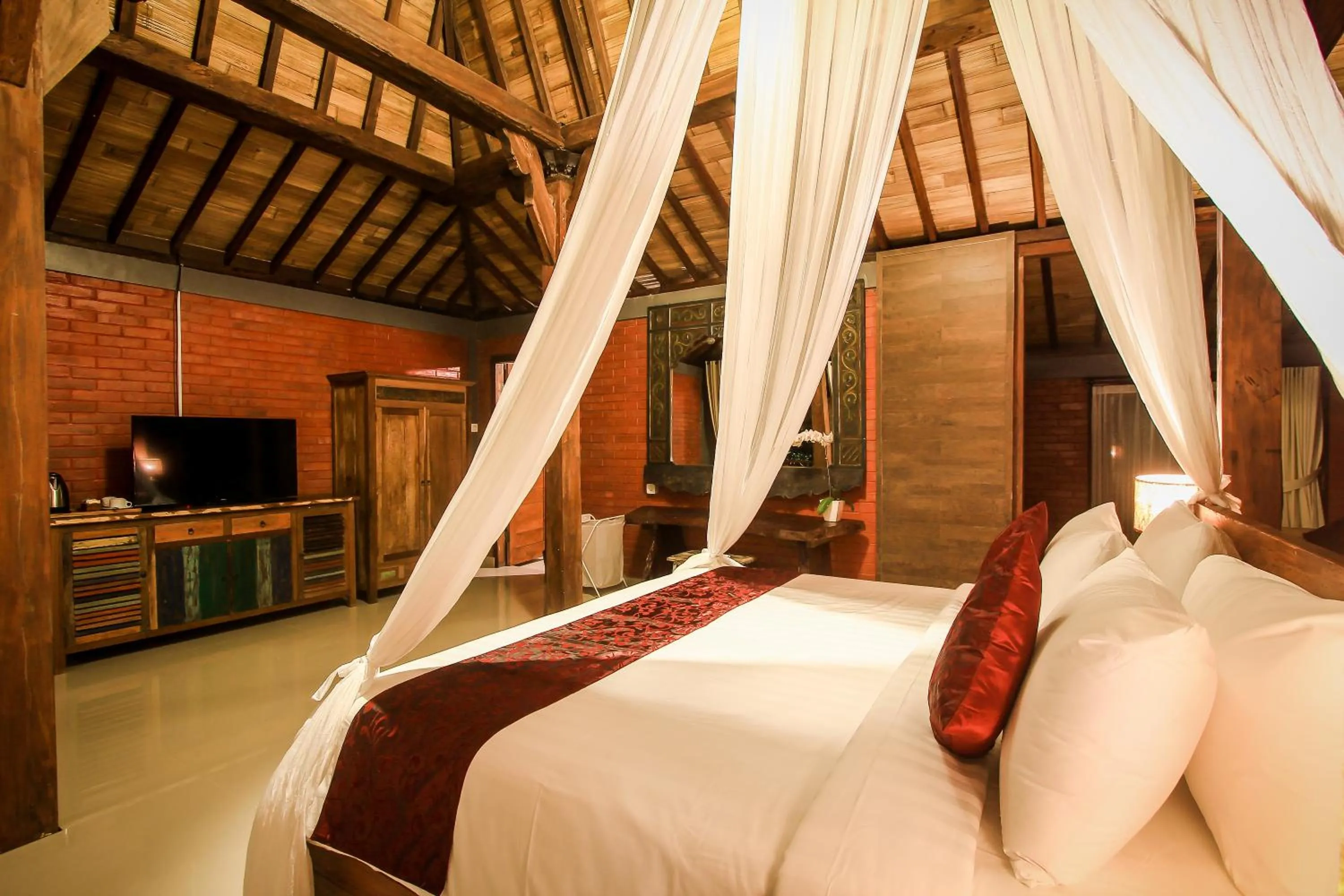 Bedroom, Bed in Keramas Sacred River Retreat Resort and Villa