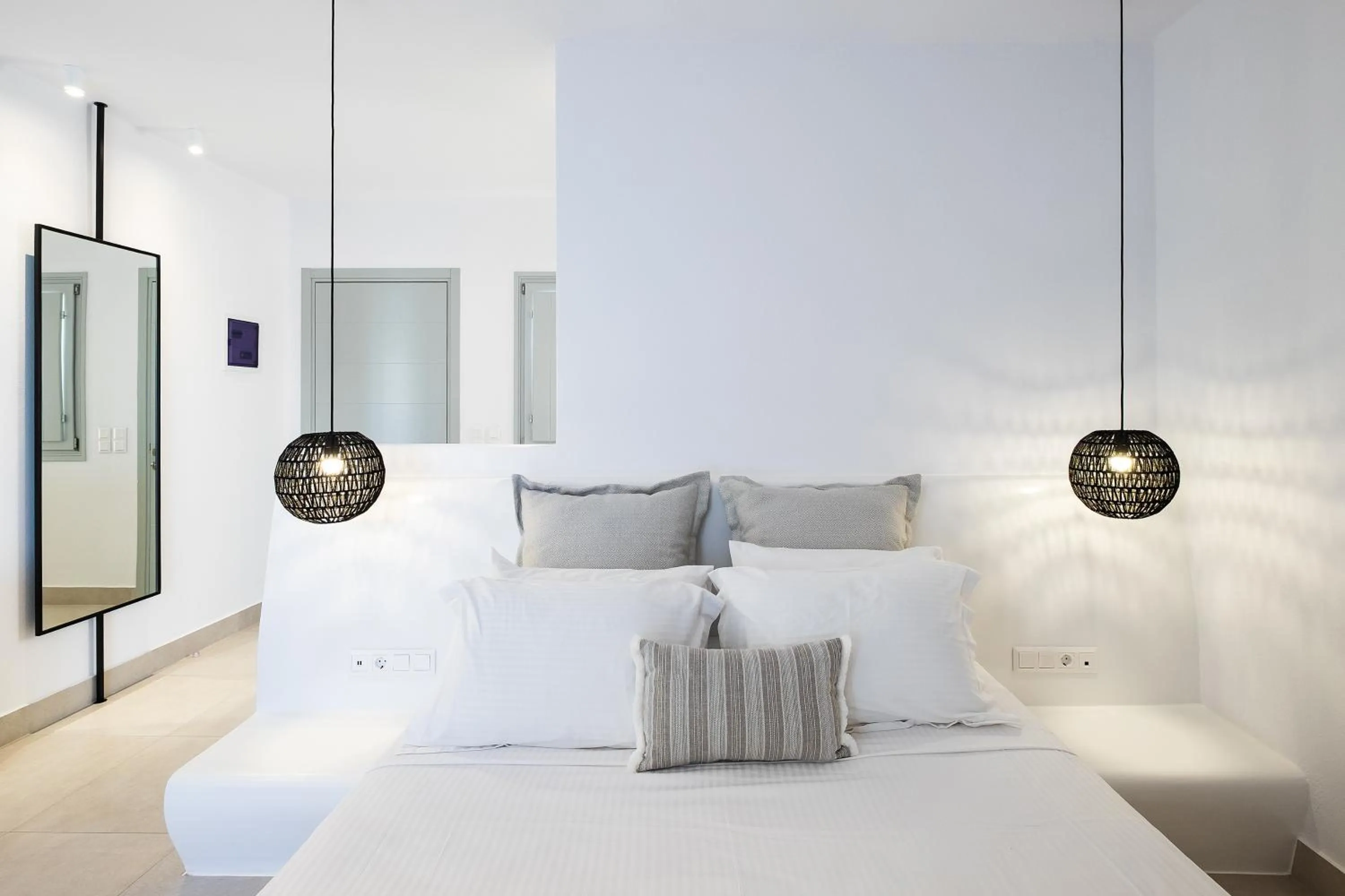 Bed in Quartano Luxury Cycladic Residence, Adults Only (13+)