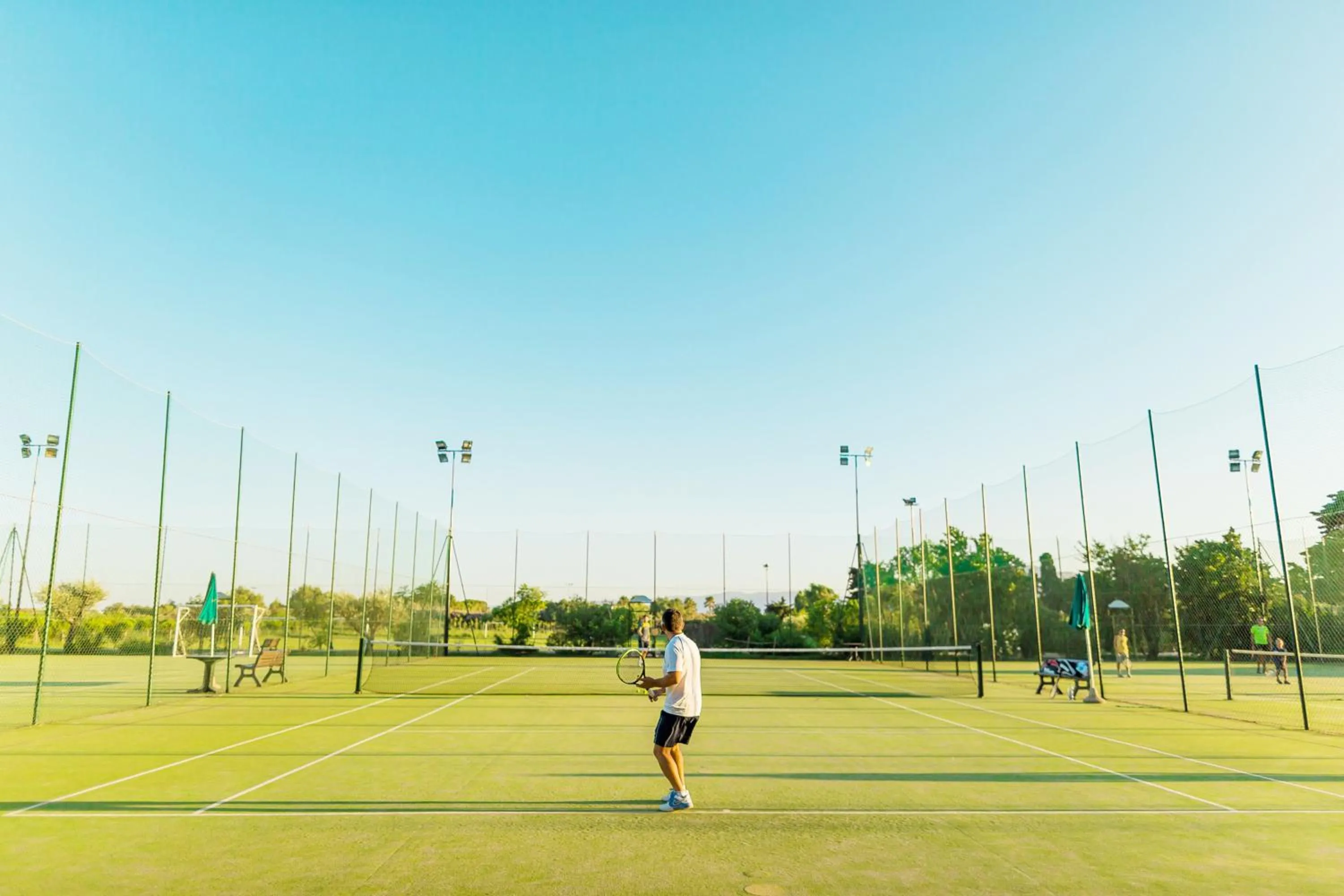 Tennis court in Club Hotel Marina Beach