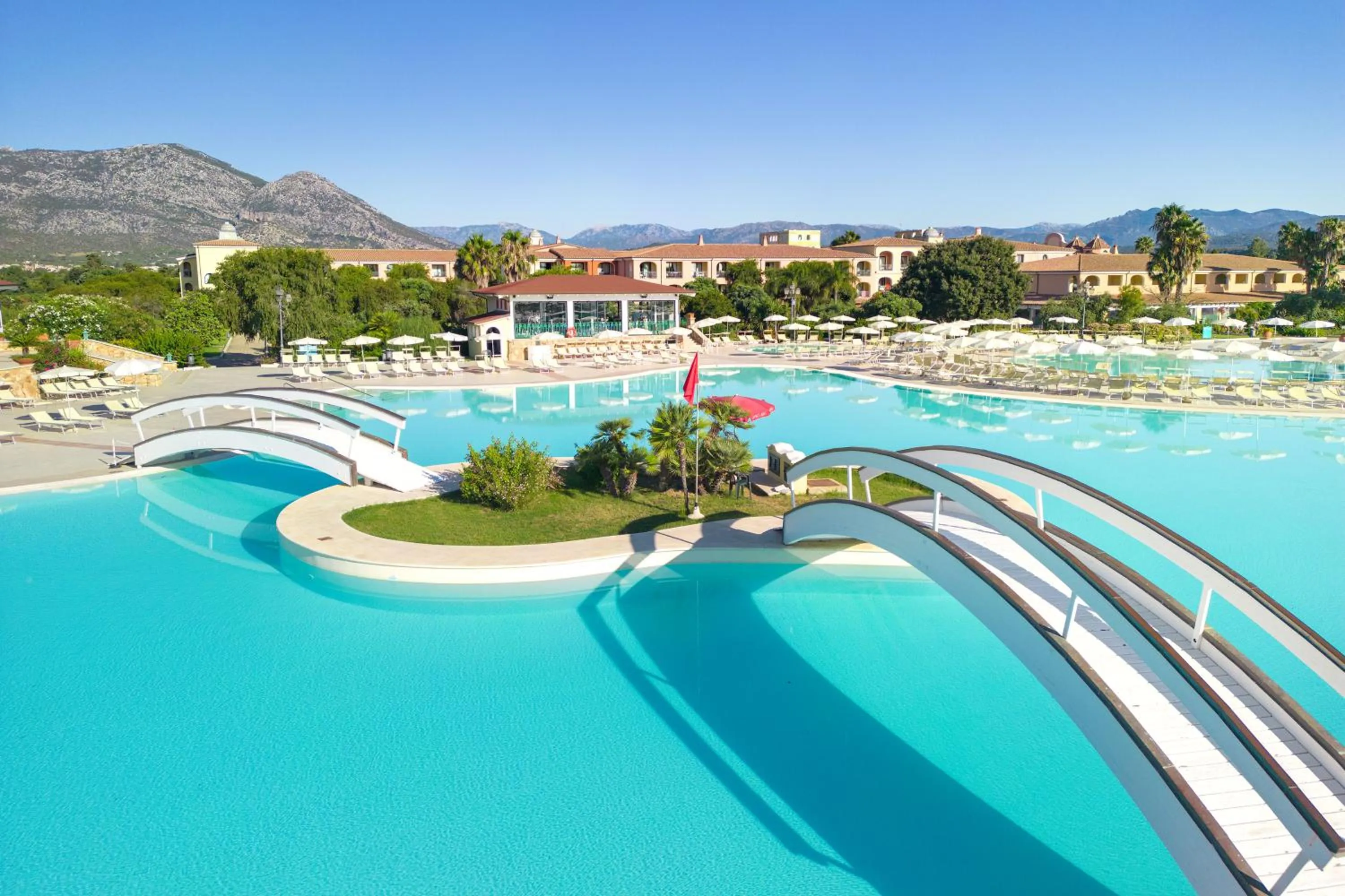 Pool view in Club Hotel Marina Beach