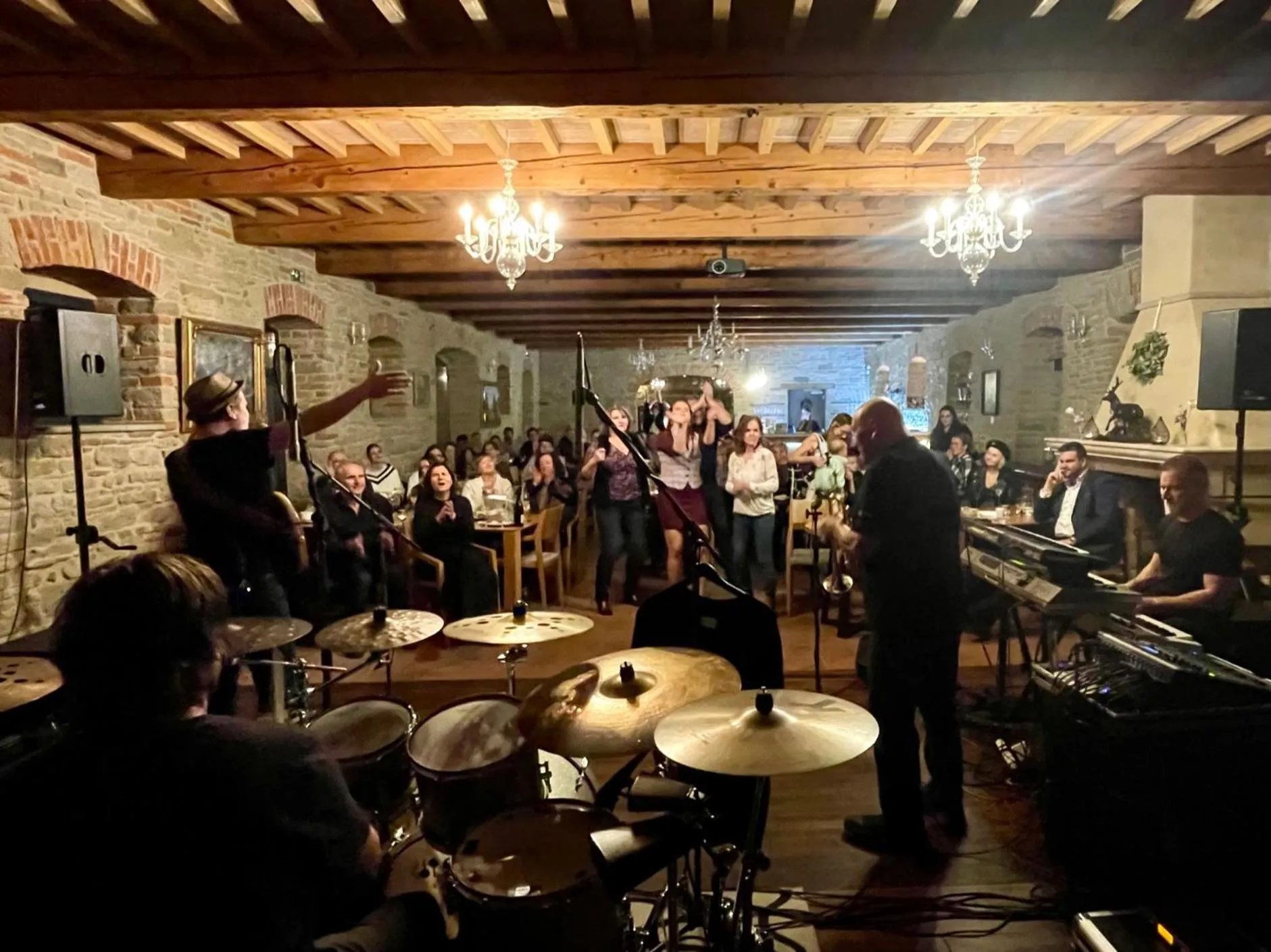 group of guests in Kaštieľ Kubínyi