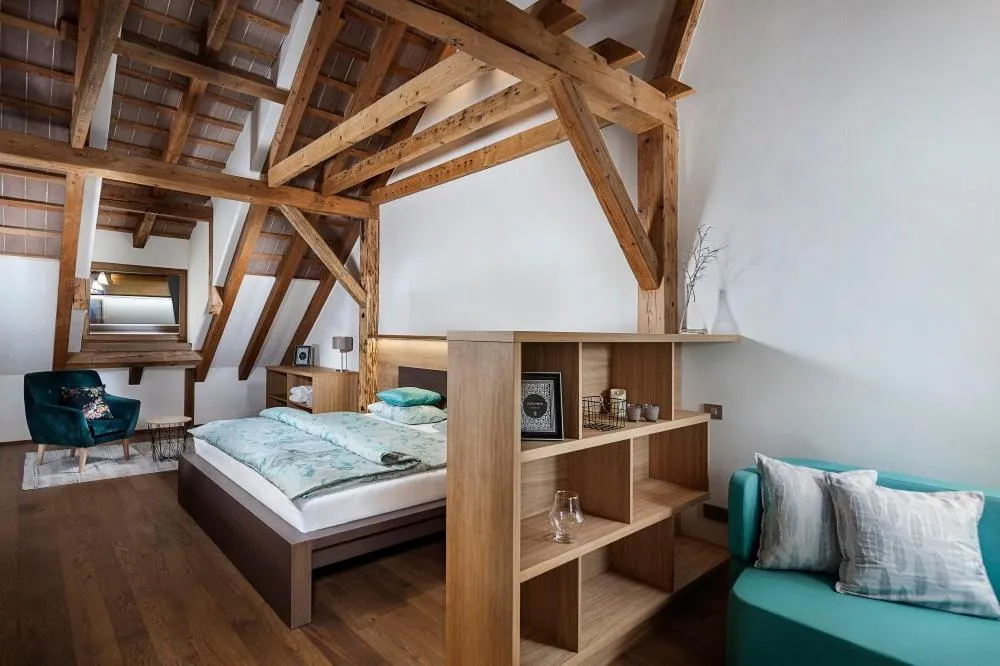 Seating area, Bed in Kaštieľ Kubínyi