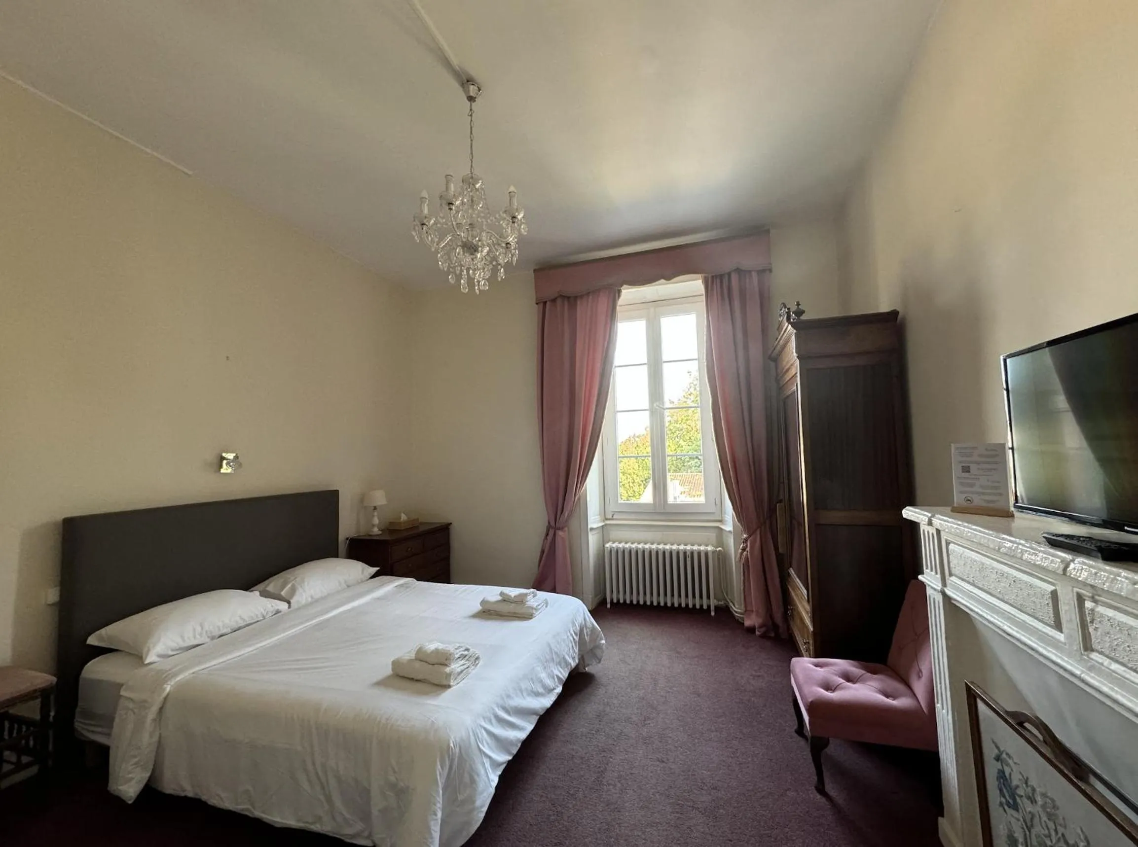 Bed in Hôtel de France et de Russie