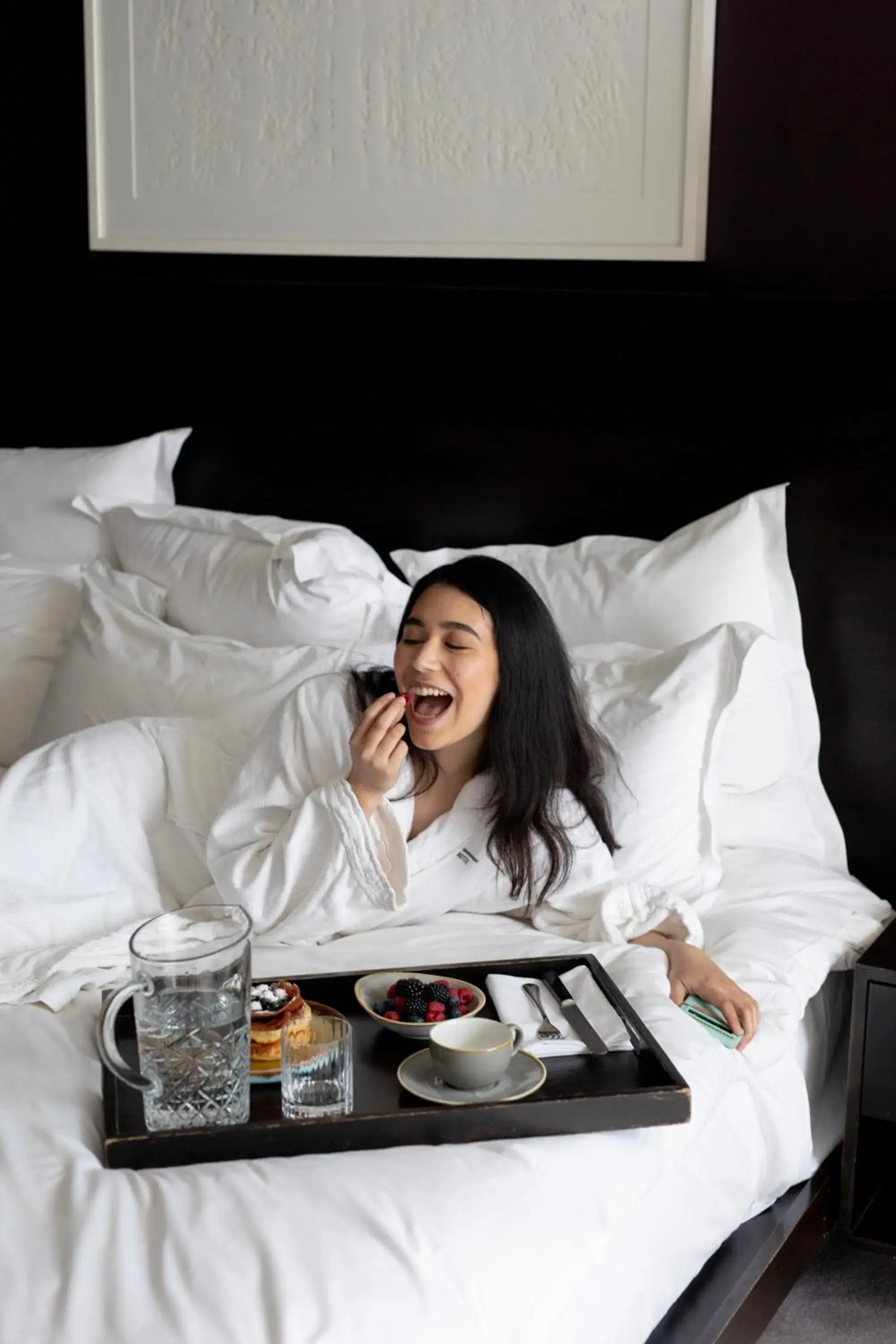 Food and drinks, Bed in South Place Hotel Food and drinks, Bed in South Place Hotel