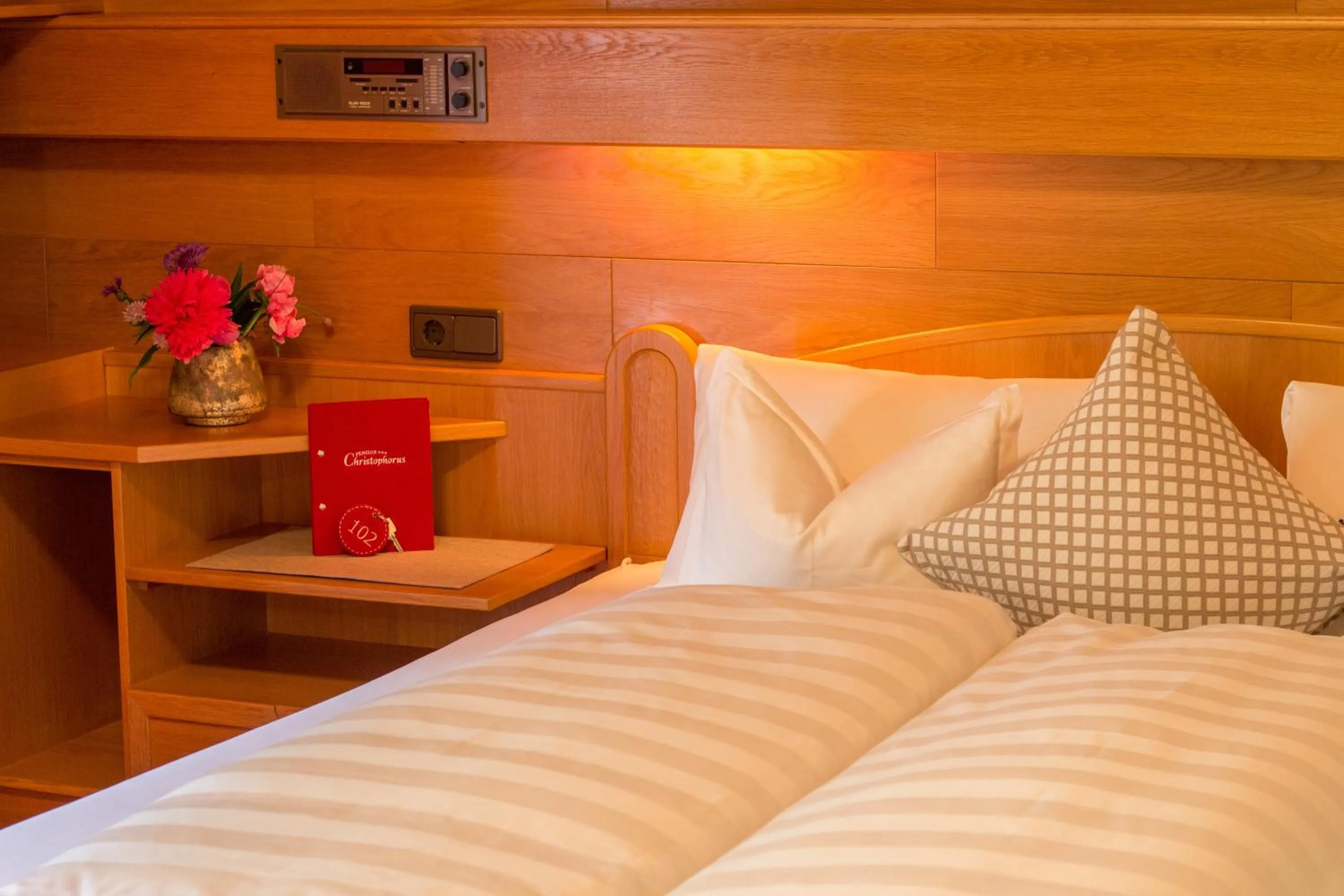 Bedroom, Bed in Pension Christophorus Hotel Garni