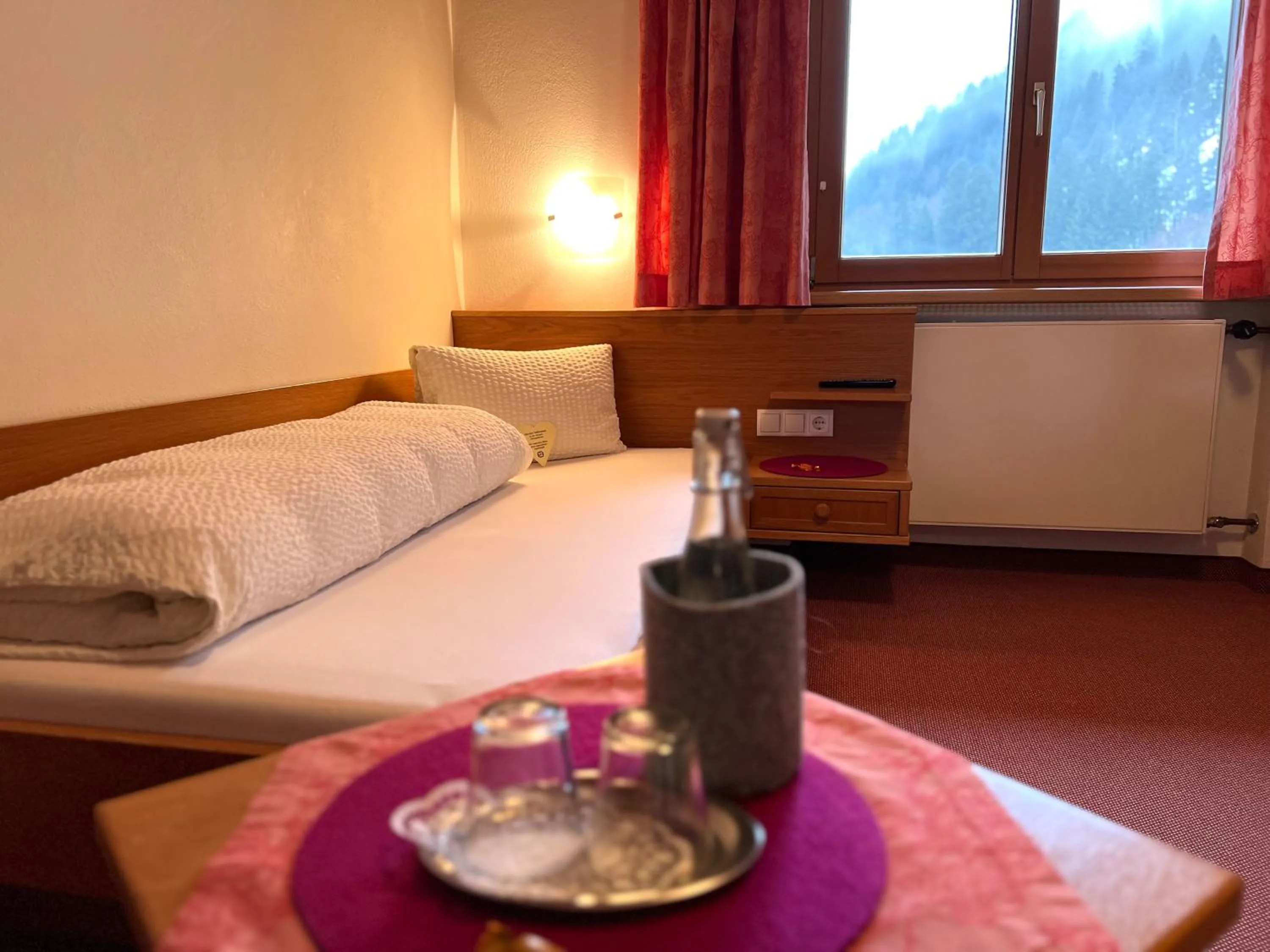 Bed in Pension Christophorus Hotel Garni