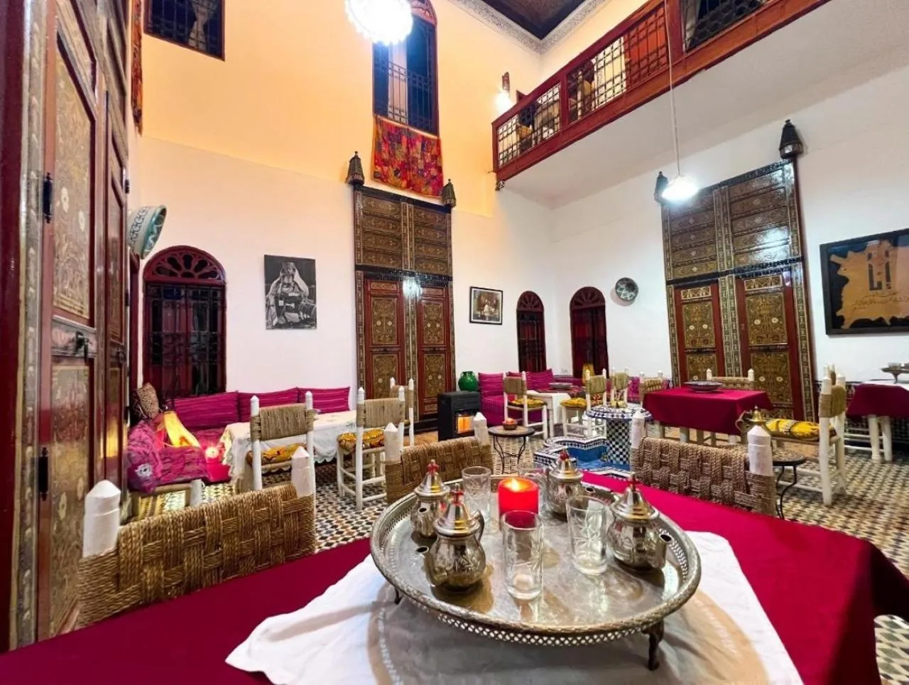 Dining area in Riad Dar Iman