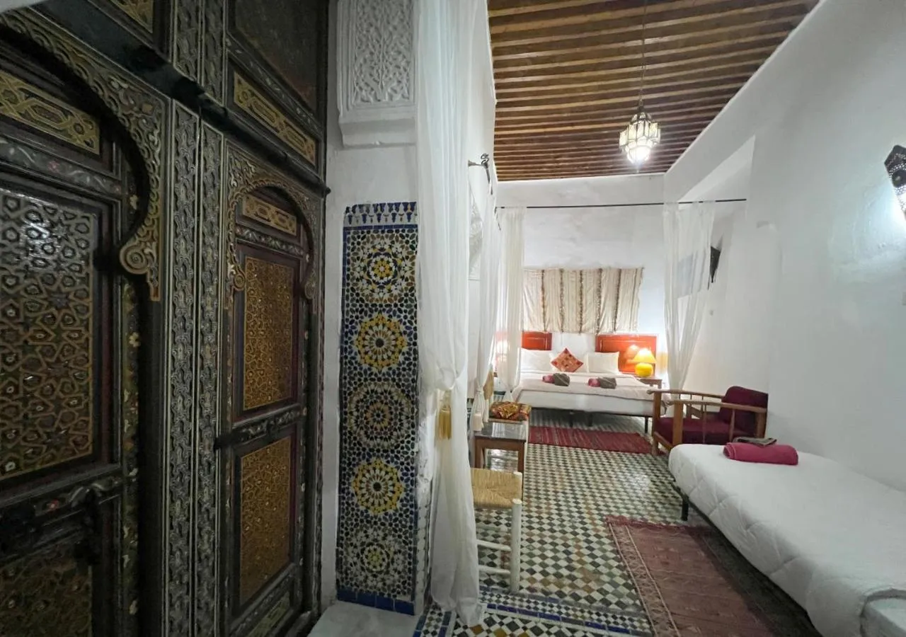 Bed in Riad Dar Iman