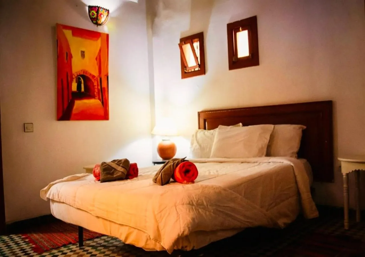 Bed in Riad Dar Iman
