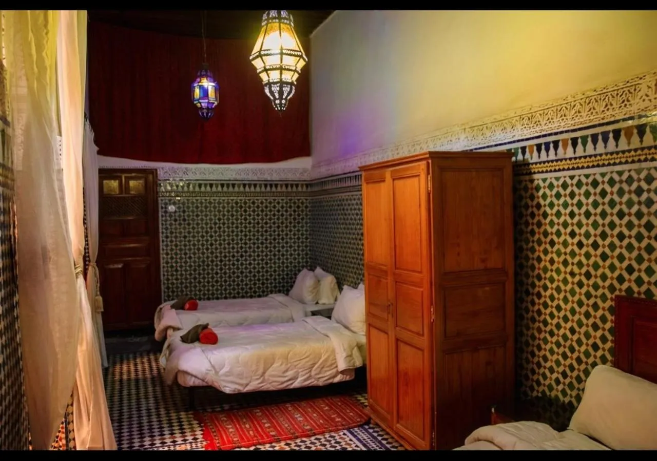 Bed in Riad Dar Iman