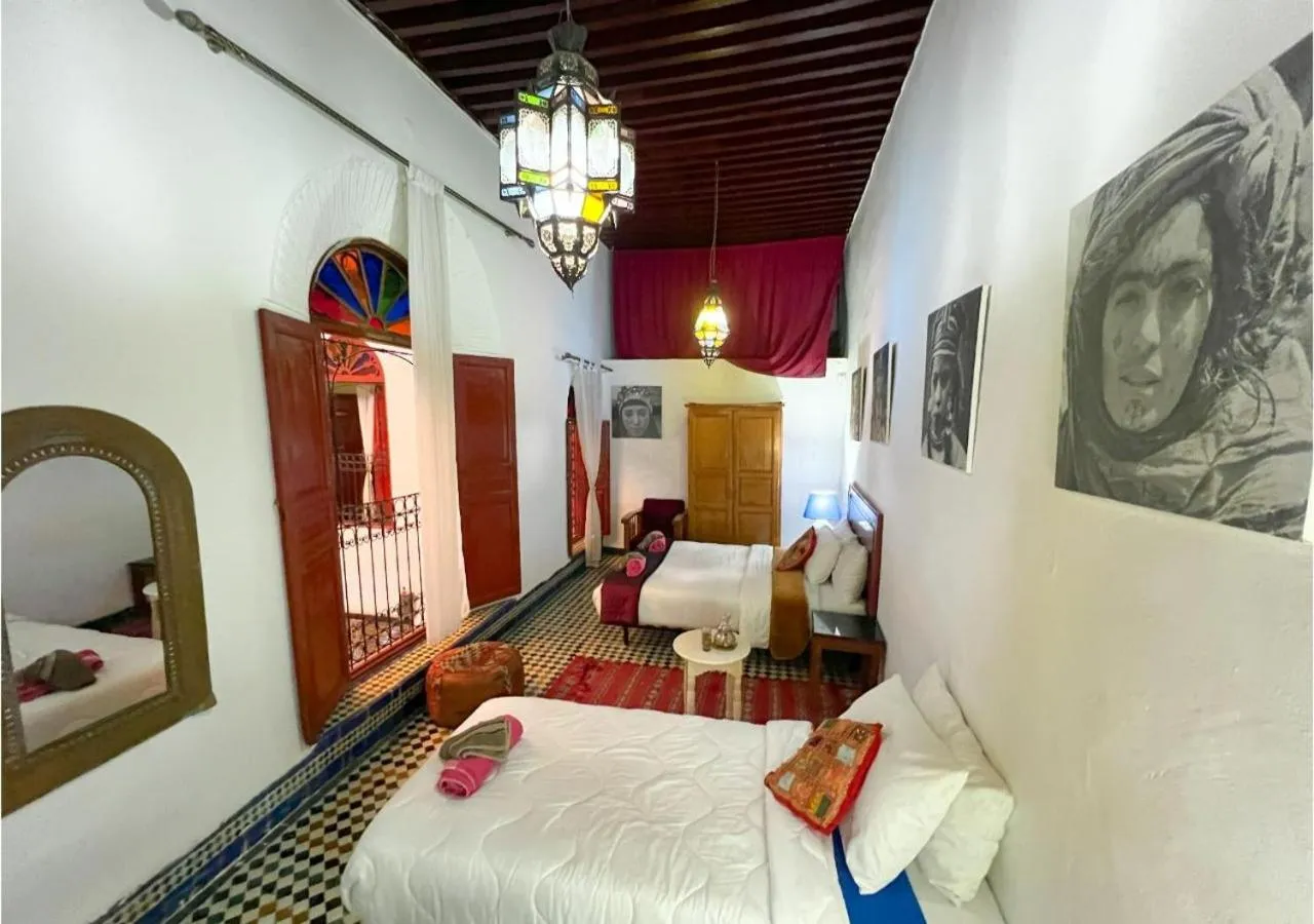 Bed in Riad Dar Iman