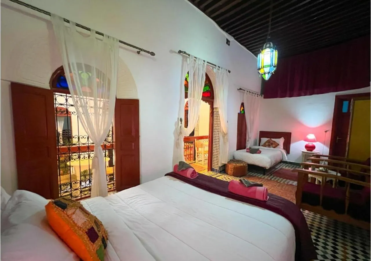 Bed in Riad Dar Iman