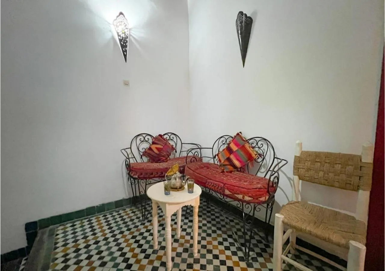 Seating area in Riad Dar Iman