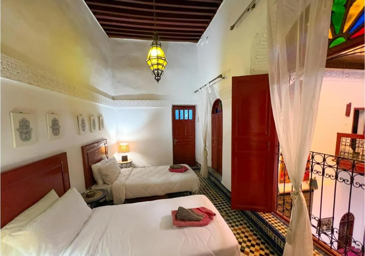 Bed in Riad Dar Iman