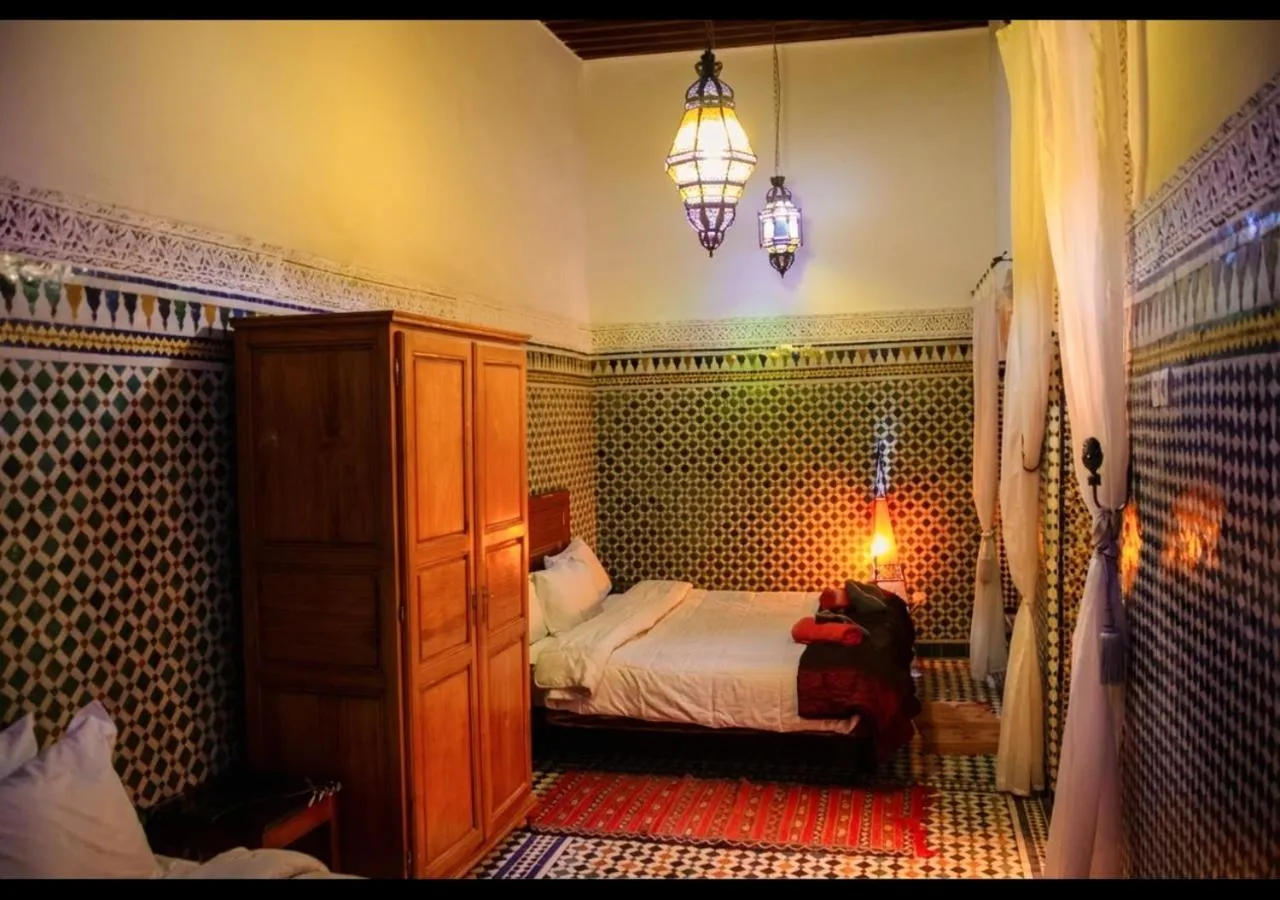 Bed in Riad Dar Iman