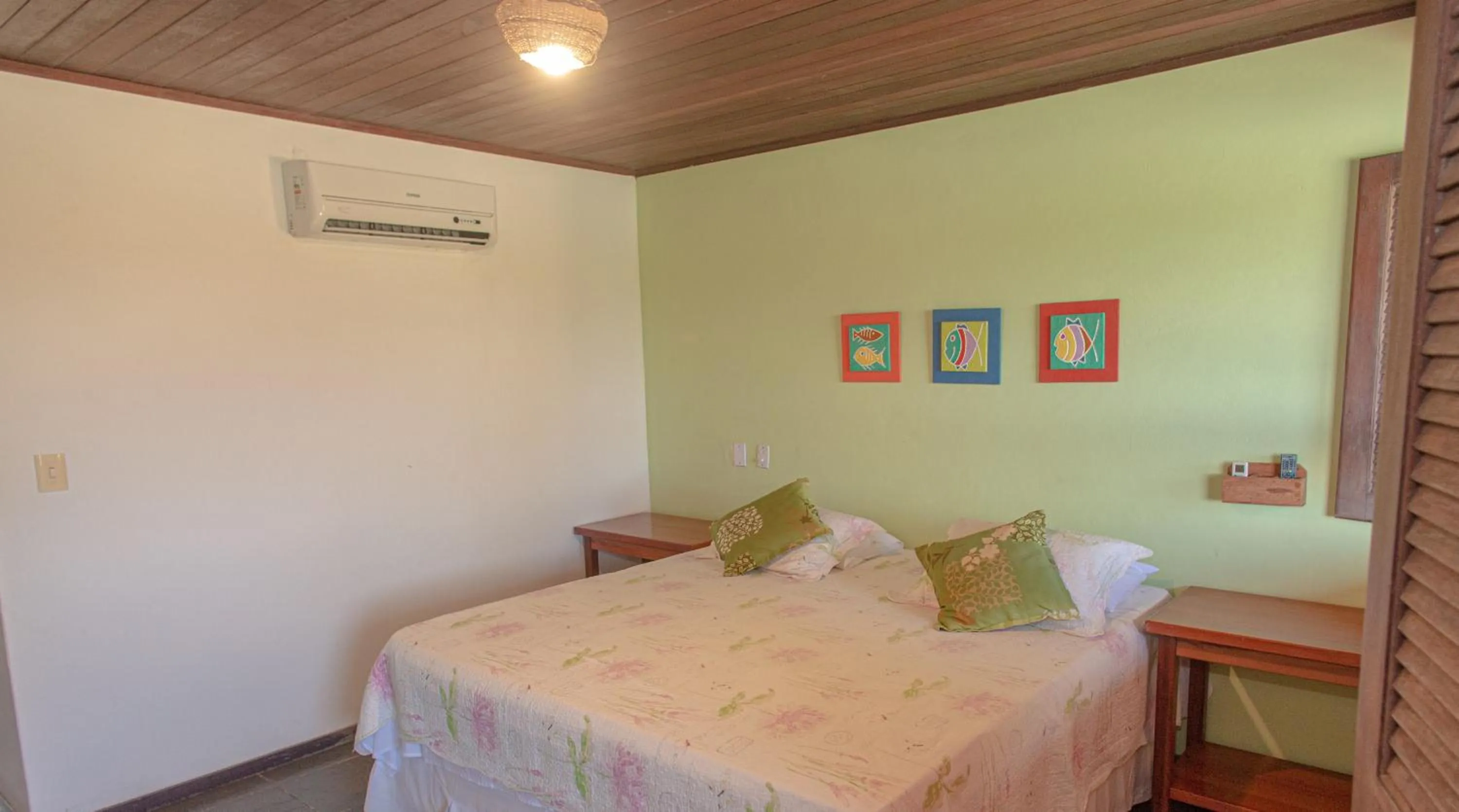 Bed in Pousada Canto do Rio