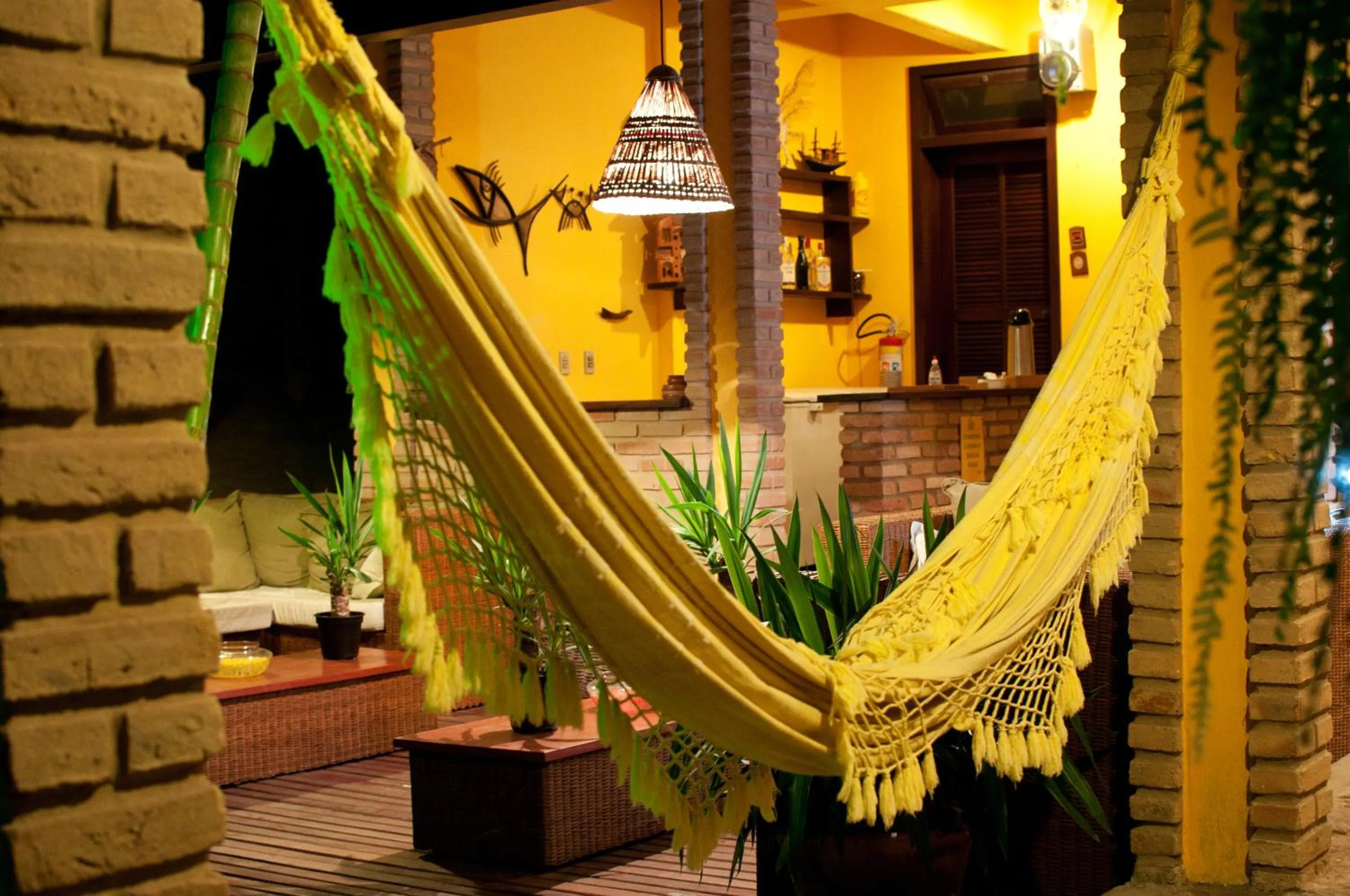 Decorative detail in Pousada Canto do Rio