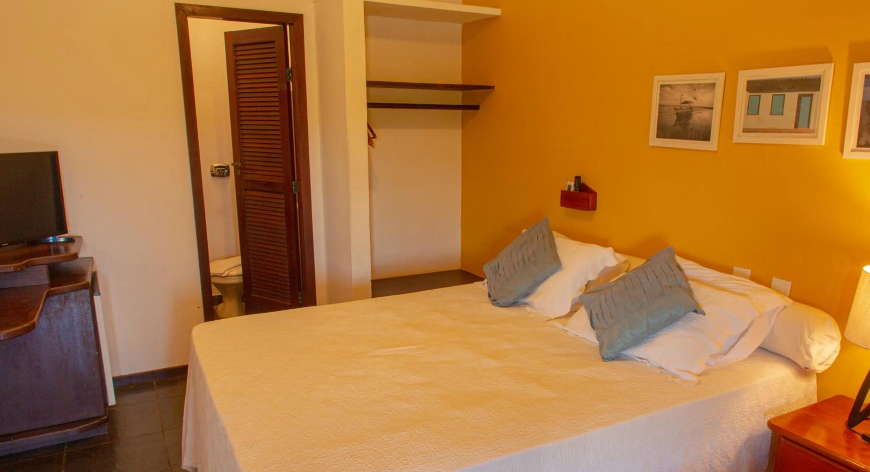 Bed in Pousada Canto do Rio