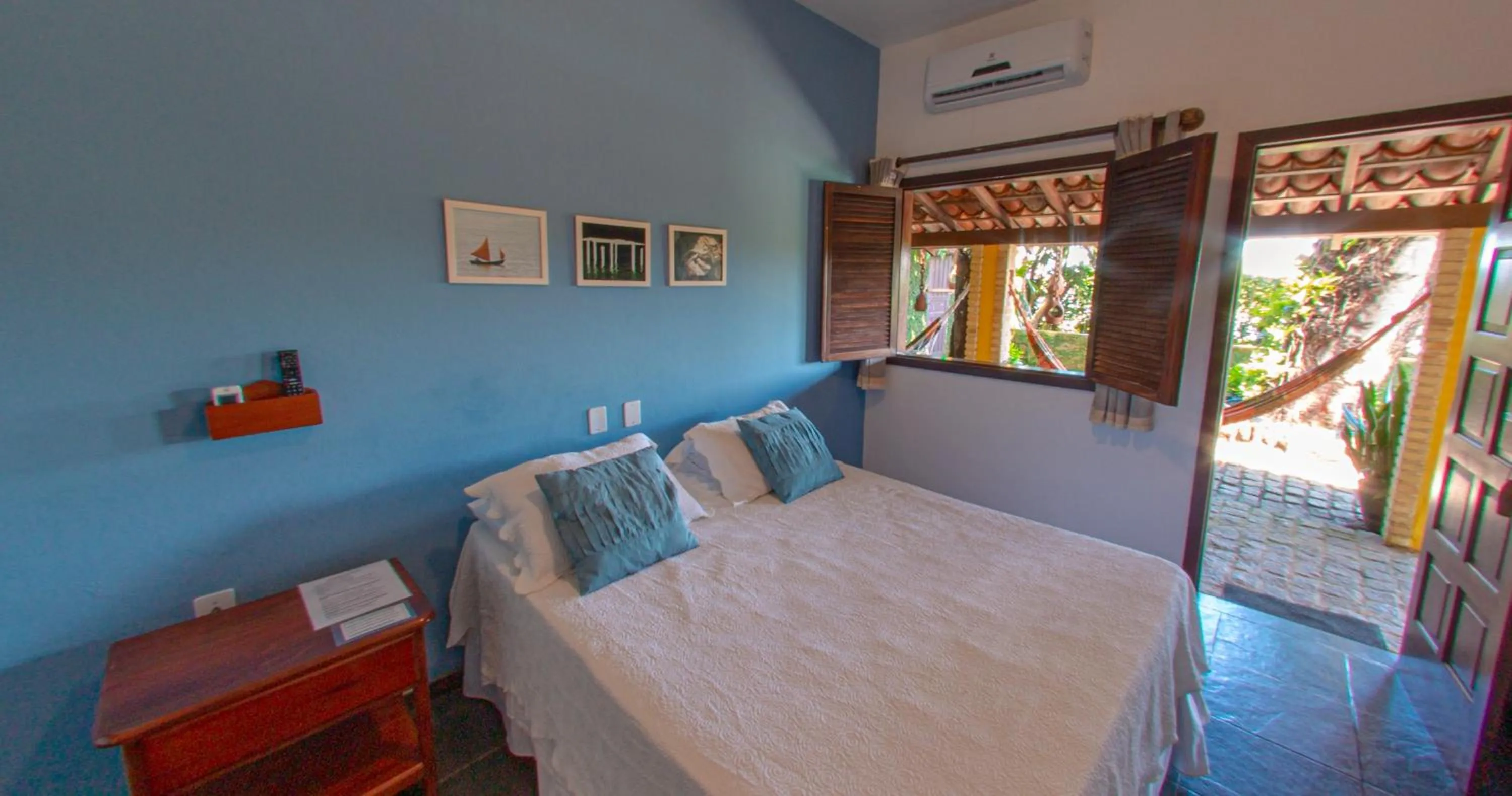 Bed in Pousada Canto do Rio