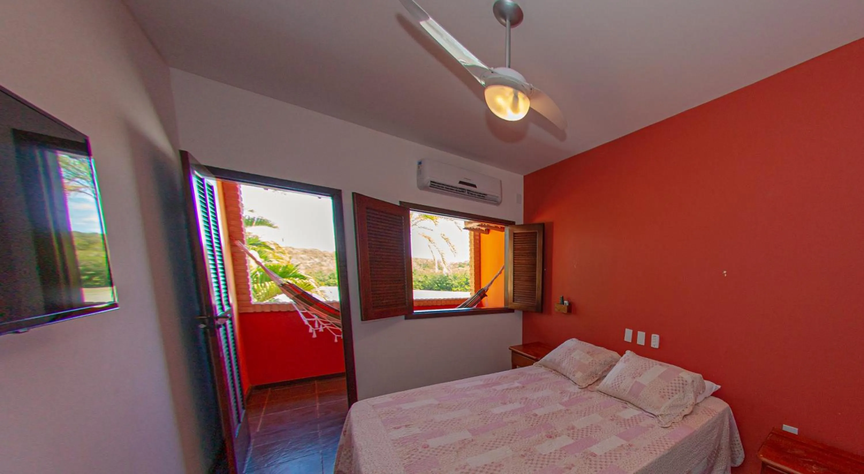 Bed in Pousada Canto do Rio