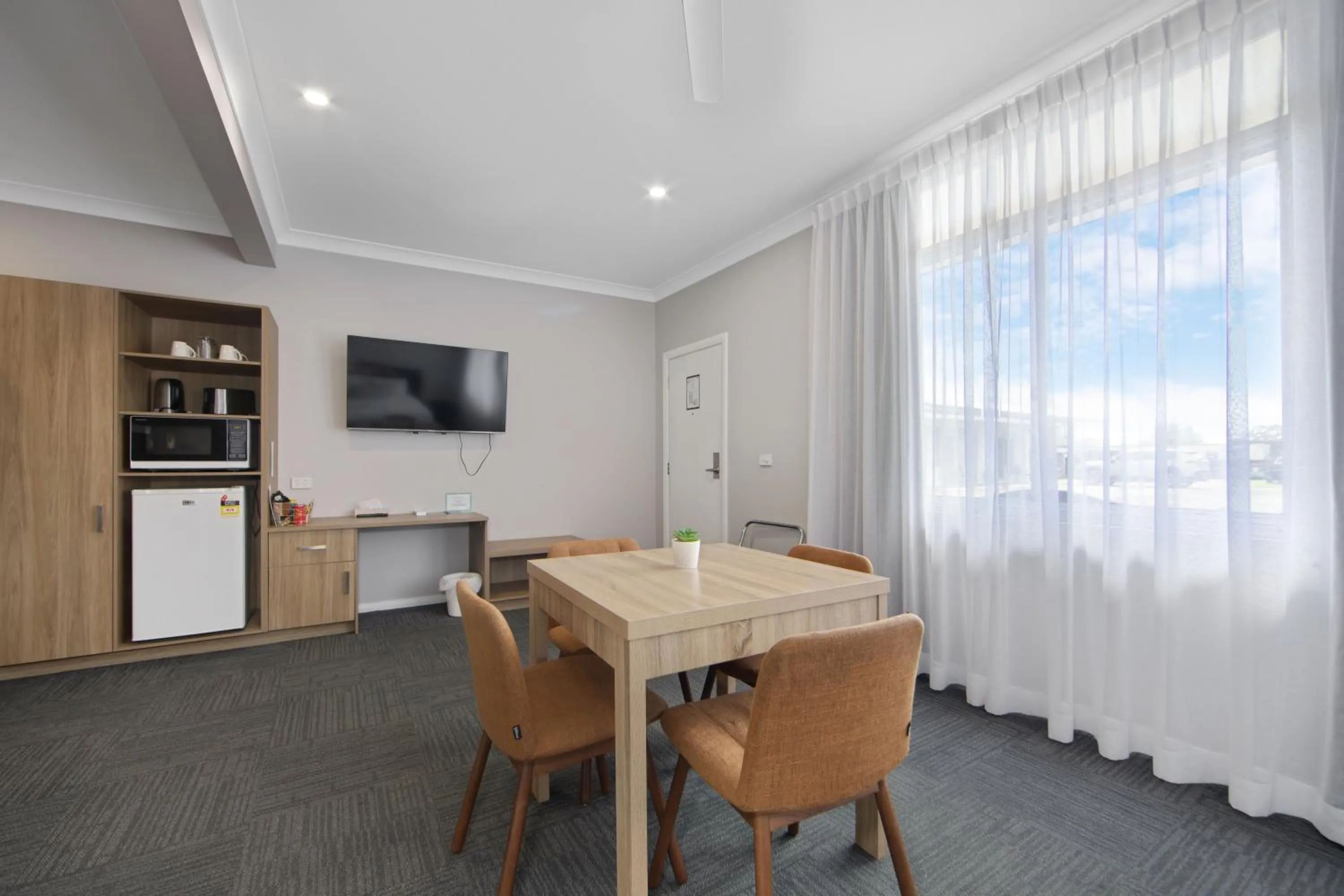 Seating area in Hive Hotel, Moruya