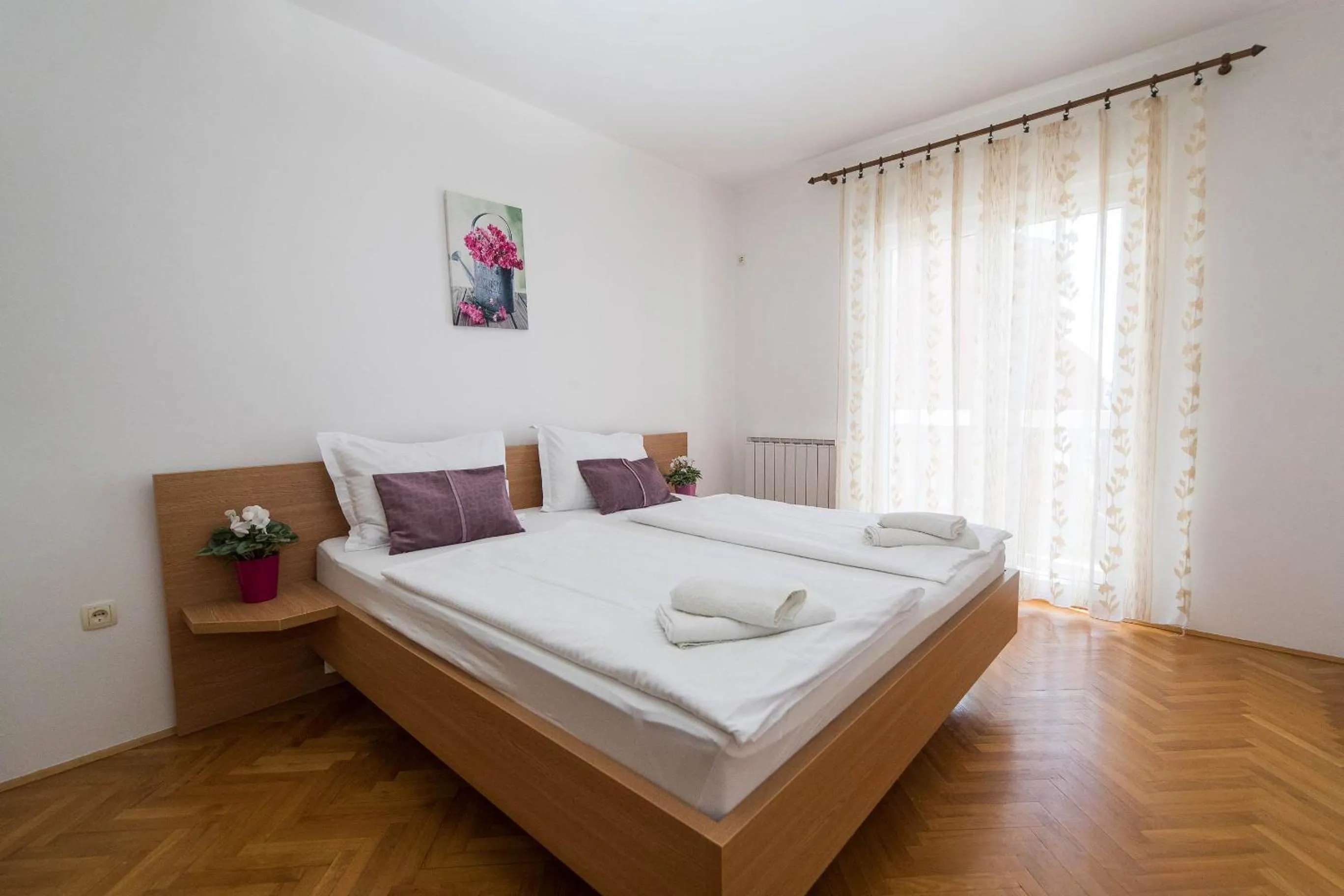 Bed in Apartmani Jordanka