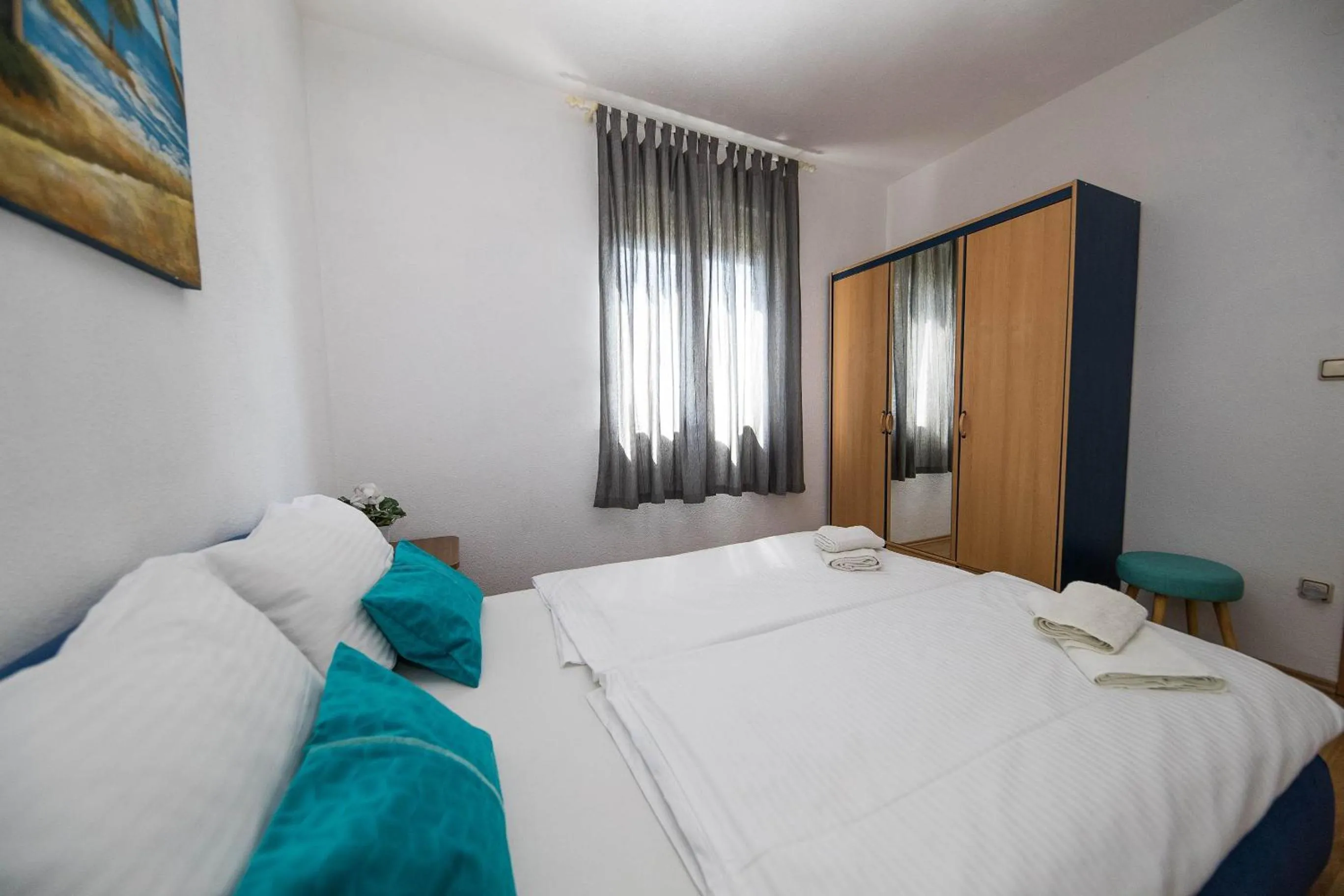 Bed in Apartmani Jordanka