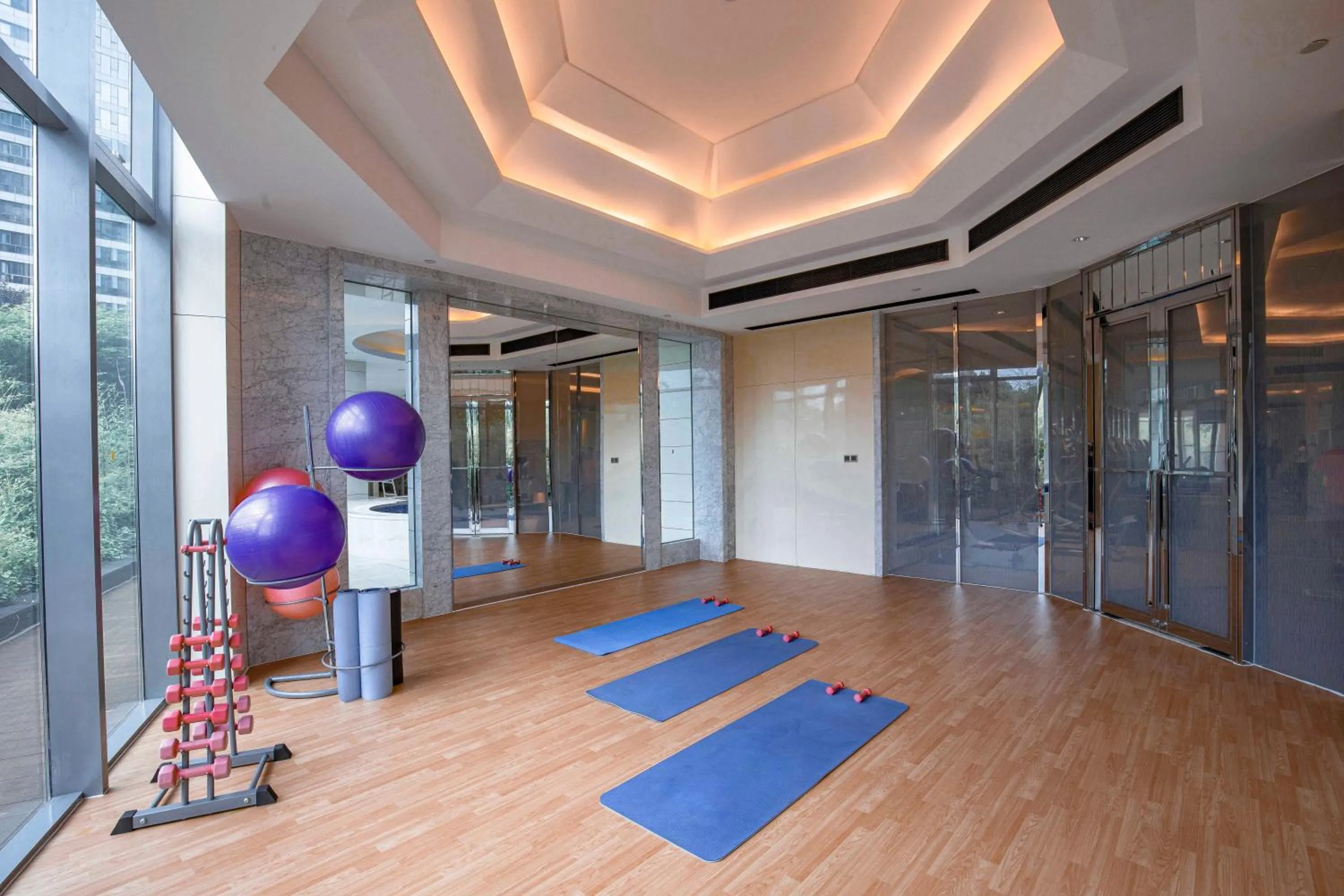 Fitness centre/facilities in Pan Pacific Ningbo