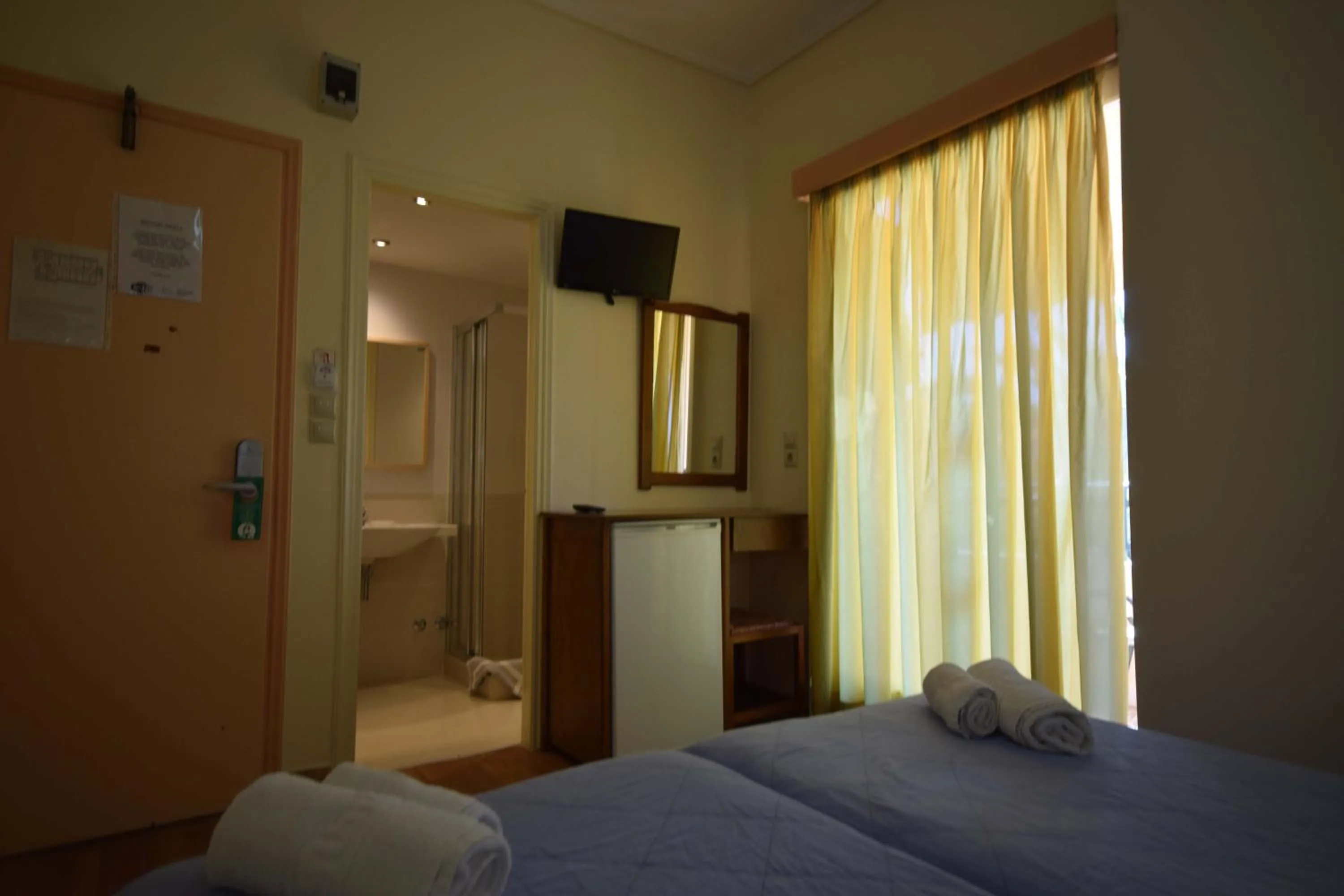 Decorative detail, Bed in Lefktron Hotel