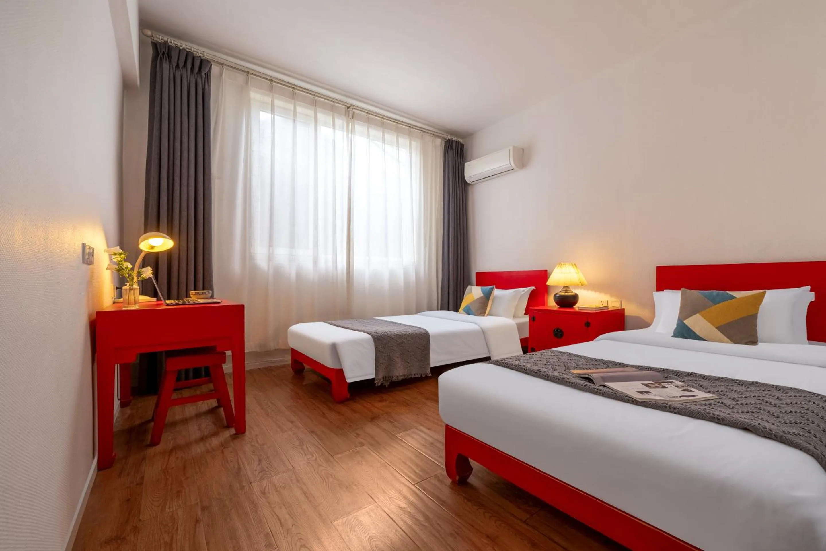 Bed in Peking Youth Hostel