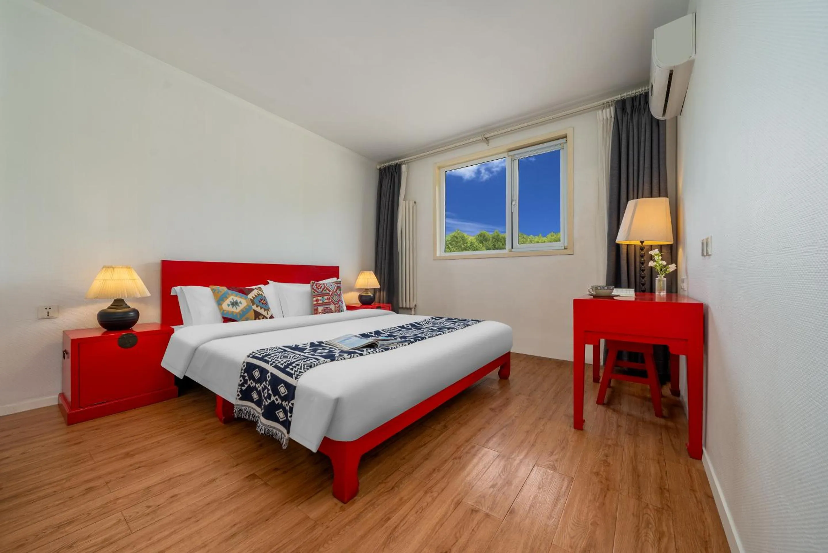 Bed in Peking Youth Hostel